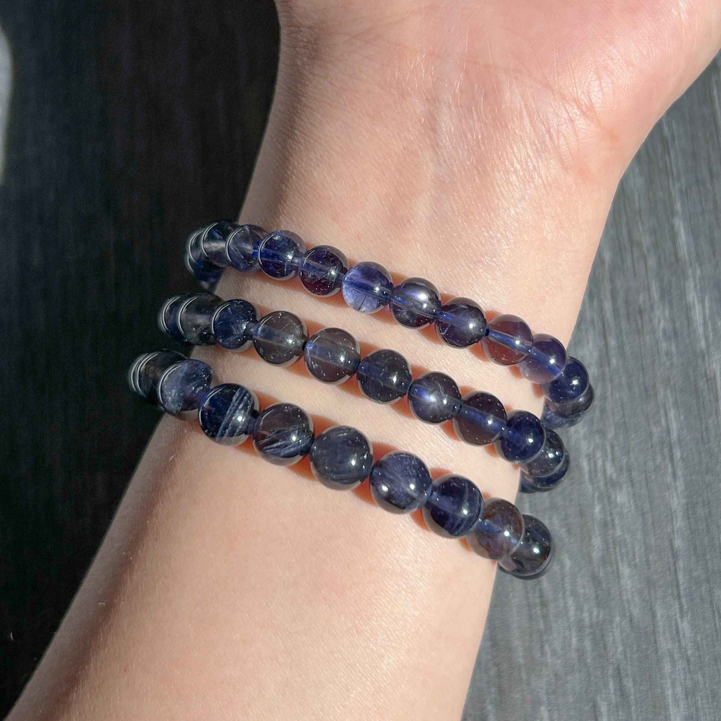 High Quality Natural Iolite Bracelet in 6 to 8MM