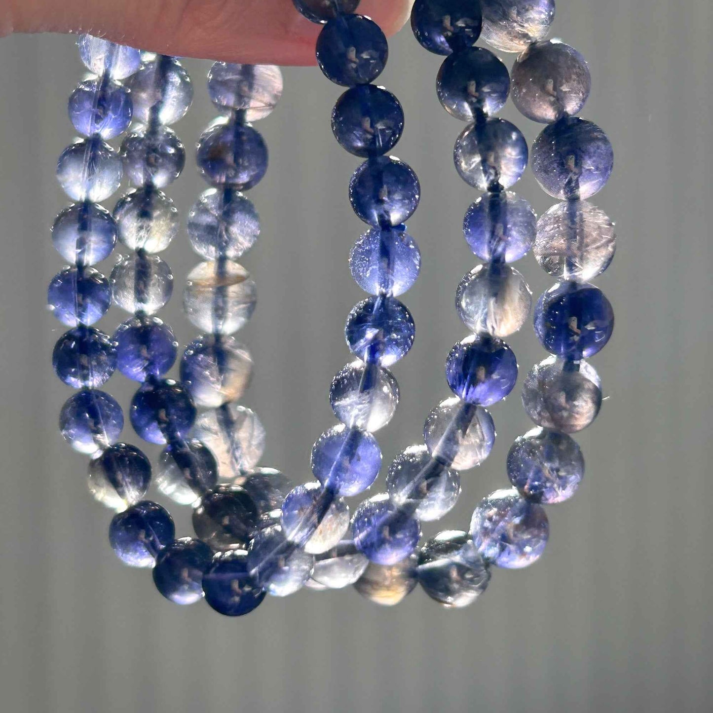 High Quality Natural Iolite Bracelet in 6 to 8MM