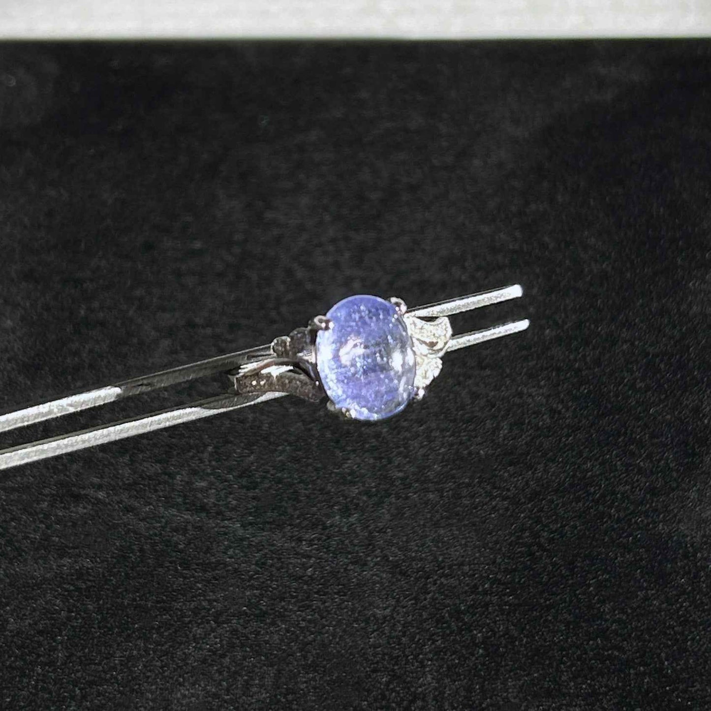 Top Quality Tanzanite 925 Sterling Silver Adjustable Ring with Zircon
