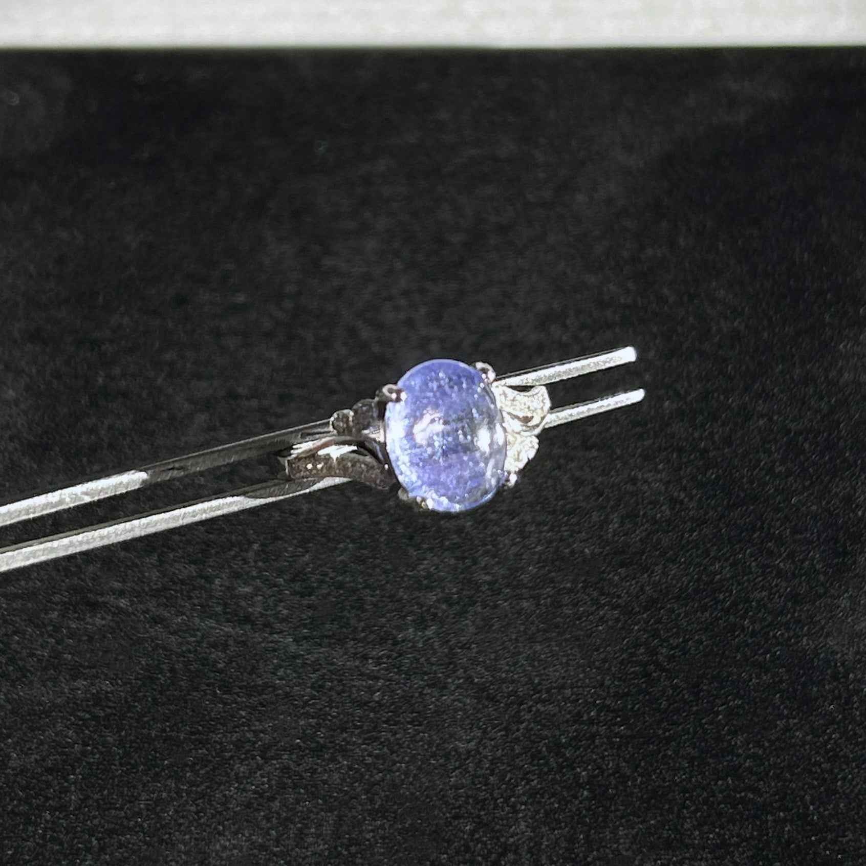 Top Quality Tanzanite 925 Sterling Silver Adjustable Ring with Zircon