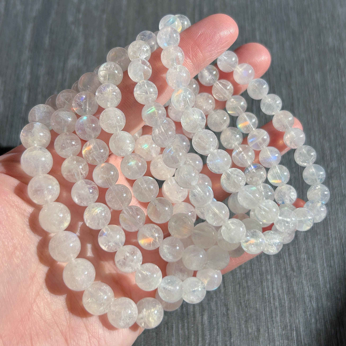 Rare Madagascar Moonstone Bracelet in 7-9MM | Birthstone of June