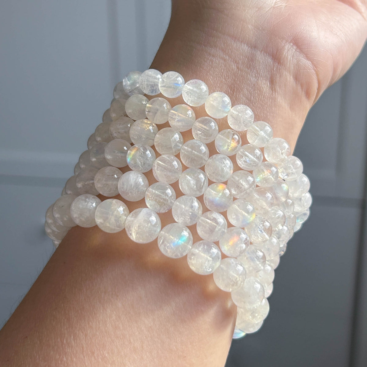 Rare Madagascar Moonstone Bracelet in 7-9MM | Birthstone of June