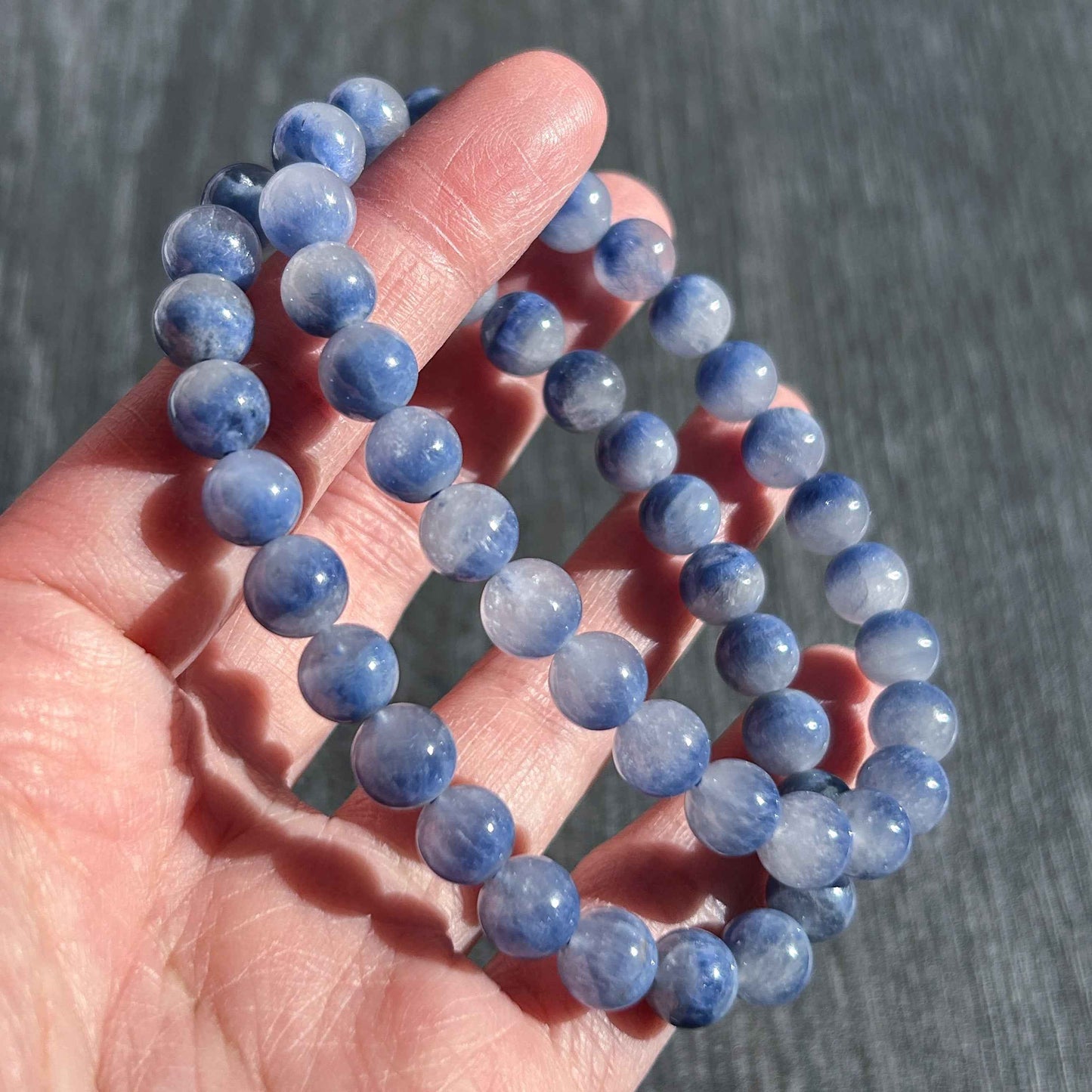 Rare High Quality Dumortierite Bracelet in 7.7MM