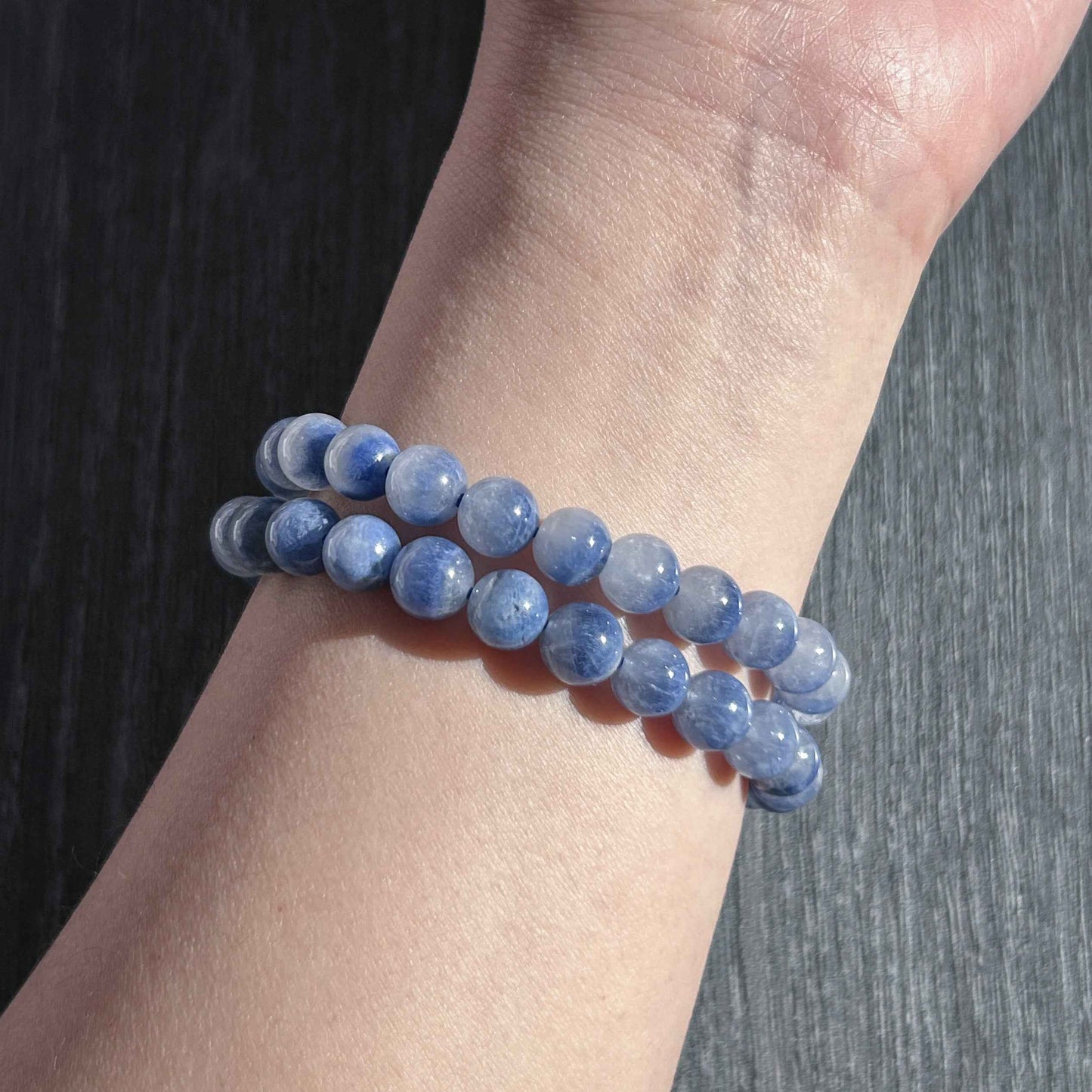 Rare High Quality Dumortierite Bracelet in 7.7MM
