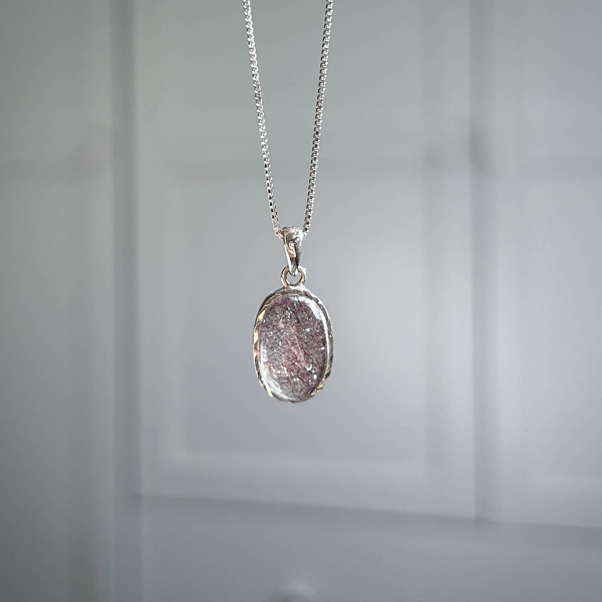 Top Quality Lepidocrocite Super7 925 Silver Small Pendant (chain excluded)
