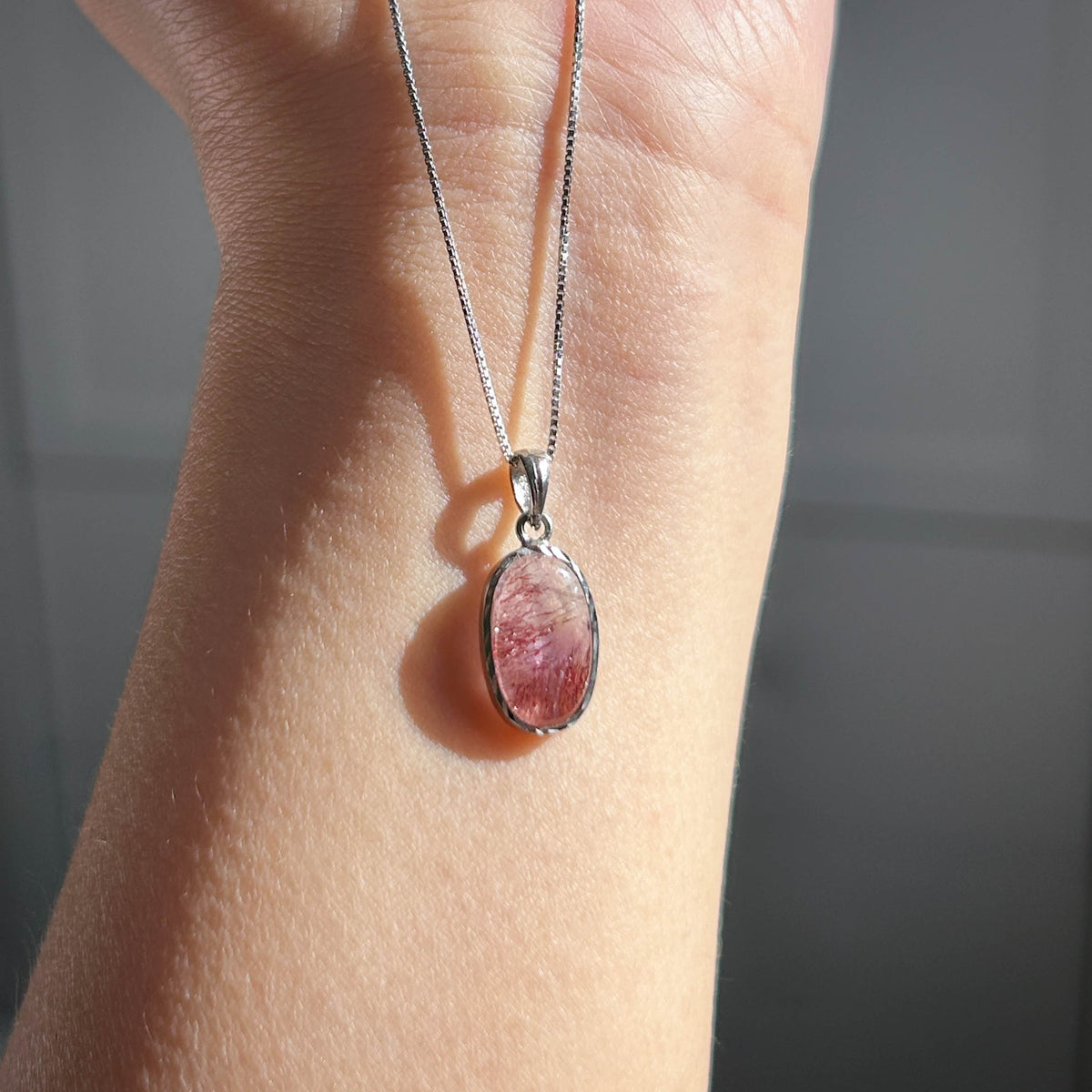 Top Quality Lepidocrocite Super7 925 Silver Small Pendant (chain excluded)