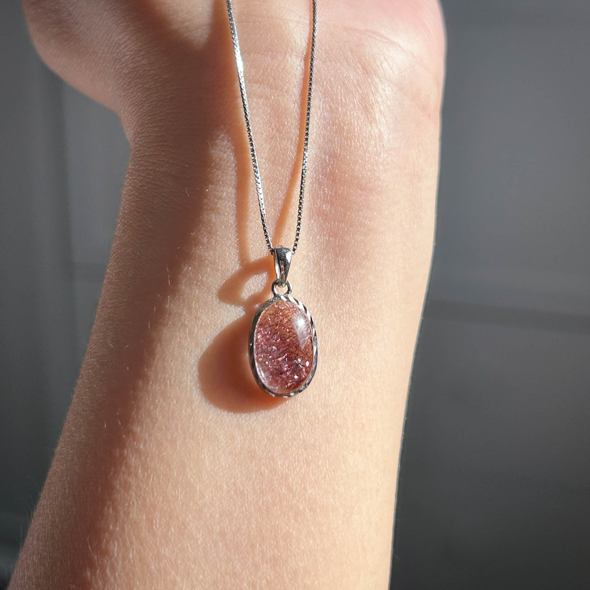 Top Quality Lepidocrocite Super7 925 Silver Small Pendant (chain excluded)