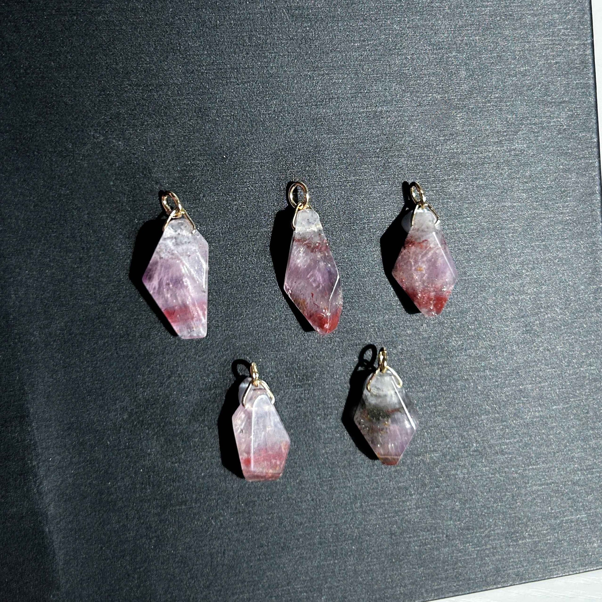 Rare Natural Auralite 23 14k Gold Small Pendant (Chain included)