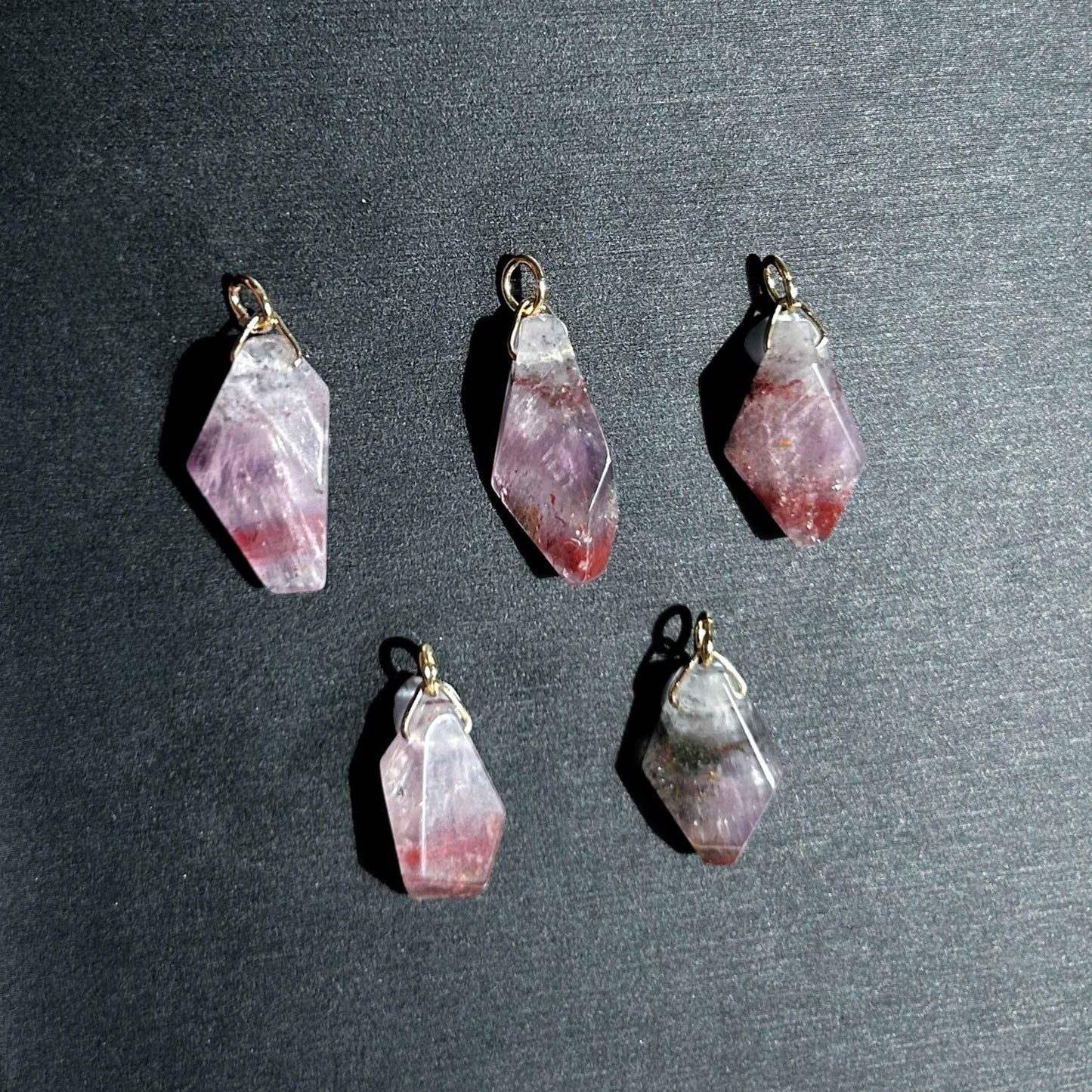 Rare Natural Auralite 23 14k Gold Small Pendant (Chain included)