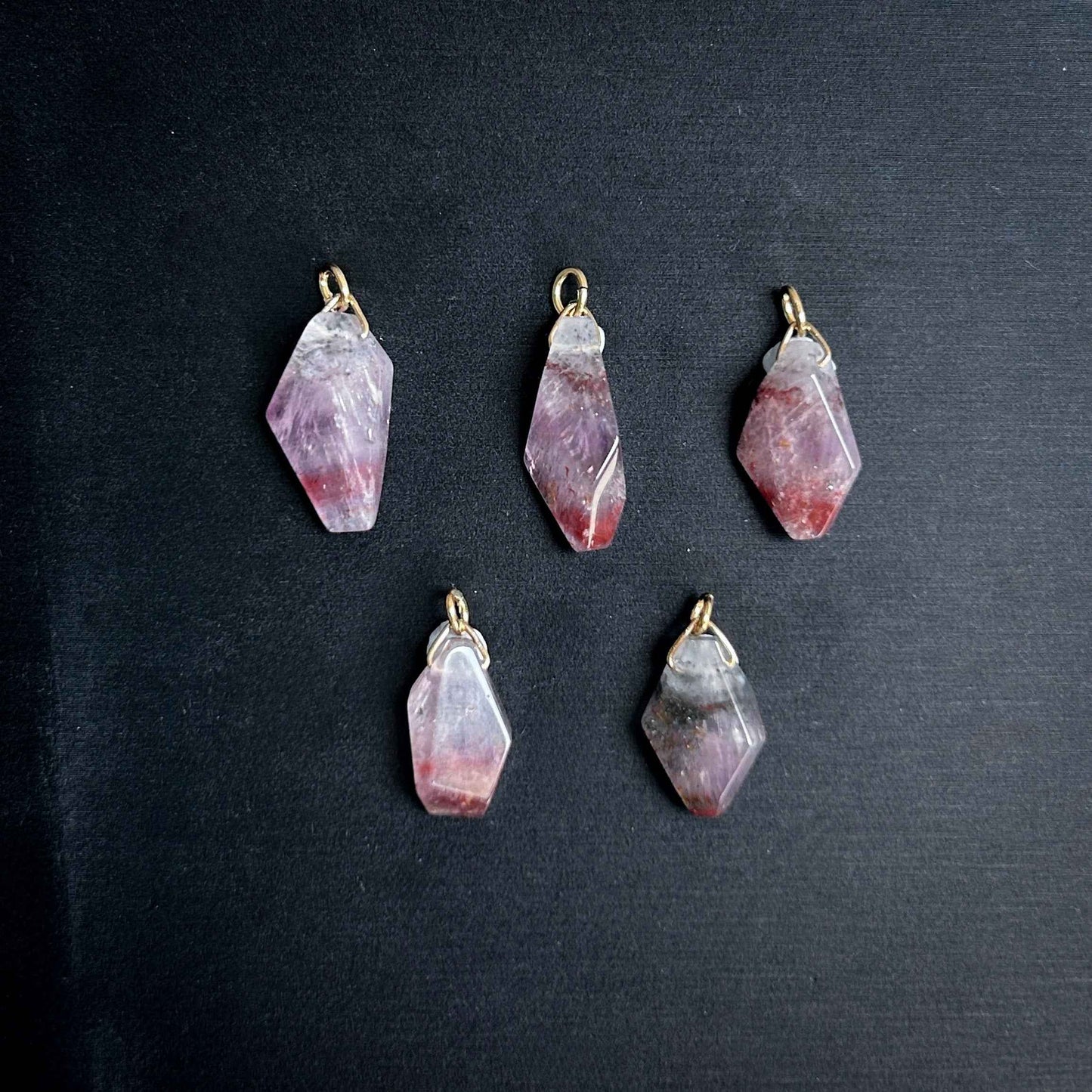 Rare Natural Auralite 23 14k Gold Small Pendant (Chain included)