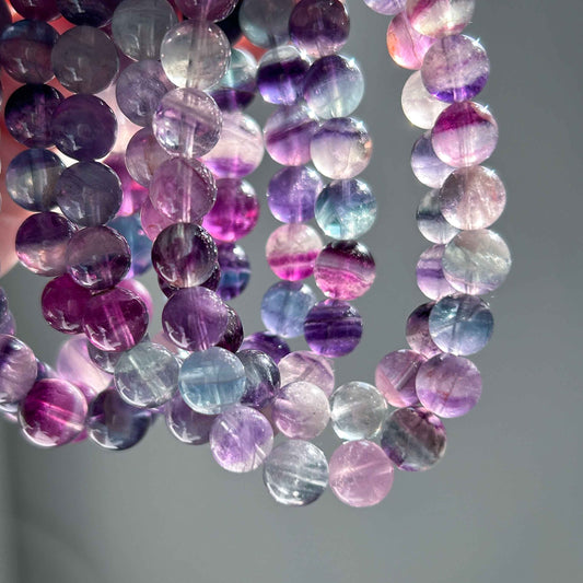 Rainbow Fluorite Bracelet in 8 to 10MM