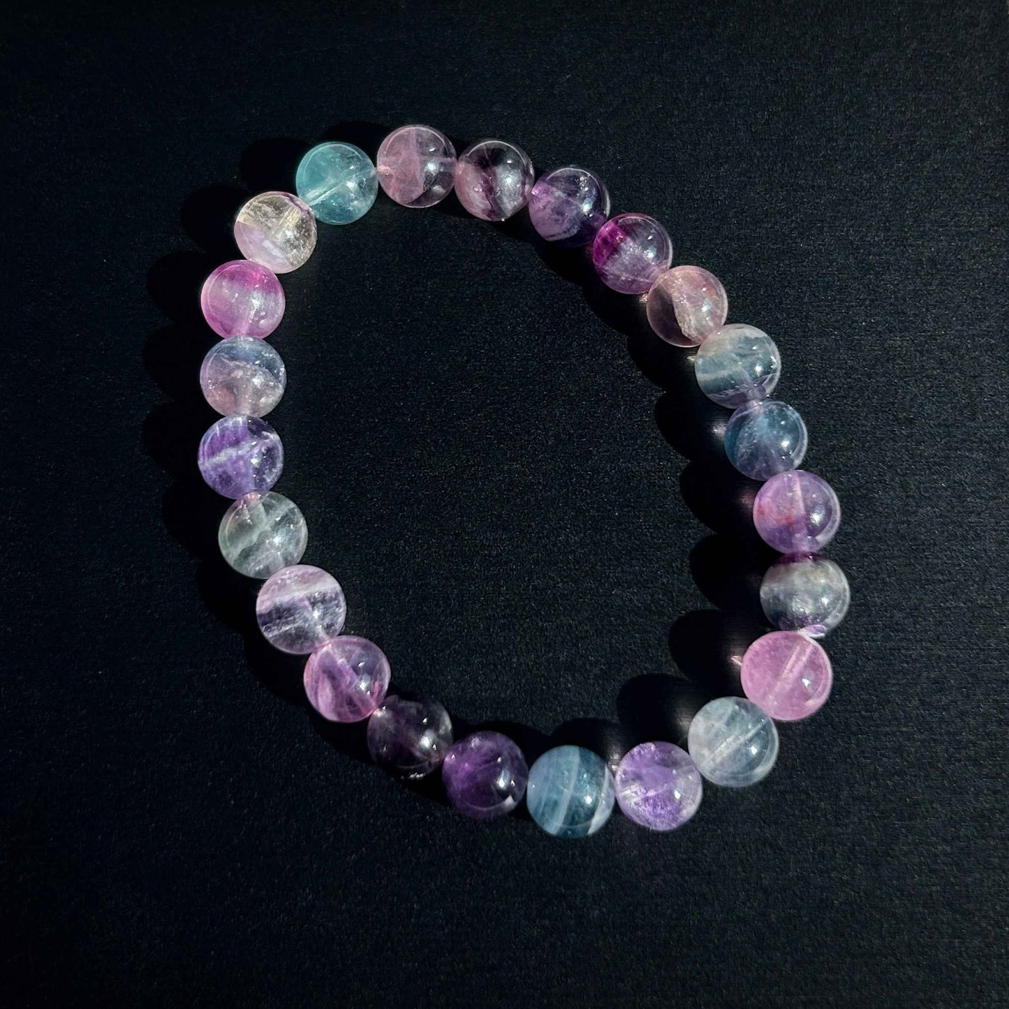 Rainbow Fluorite Bracelet in 8 to 10MM