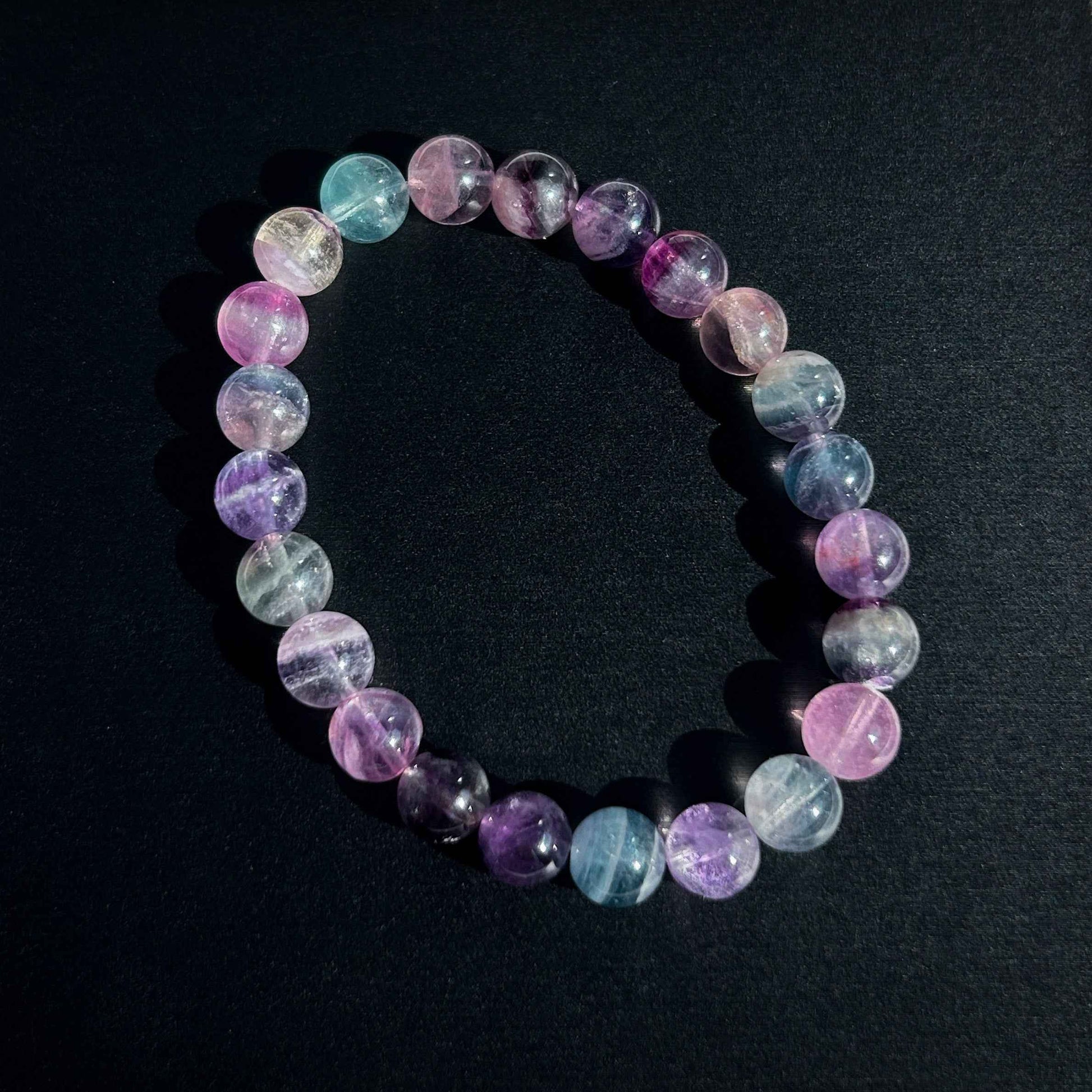 Rainbow Fluorite Bracelet in 8 to 10MM