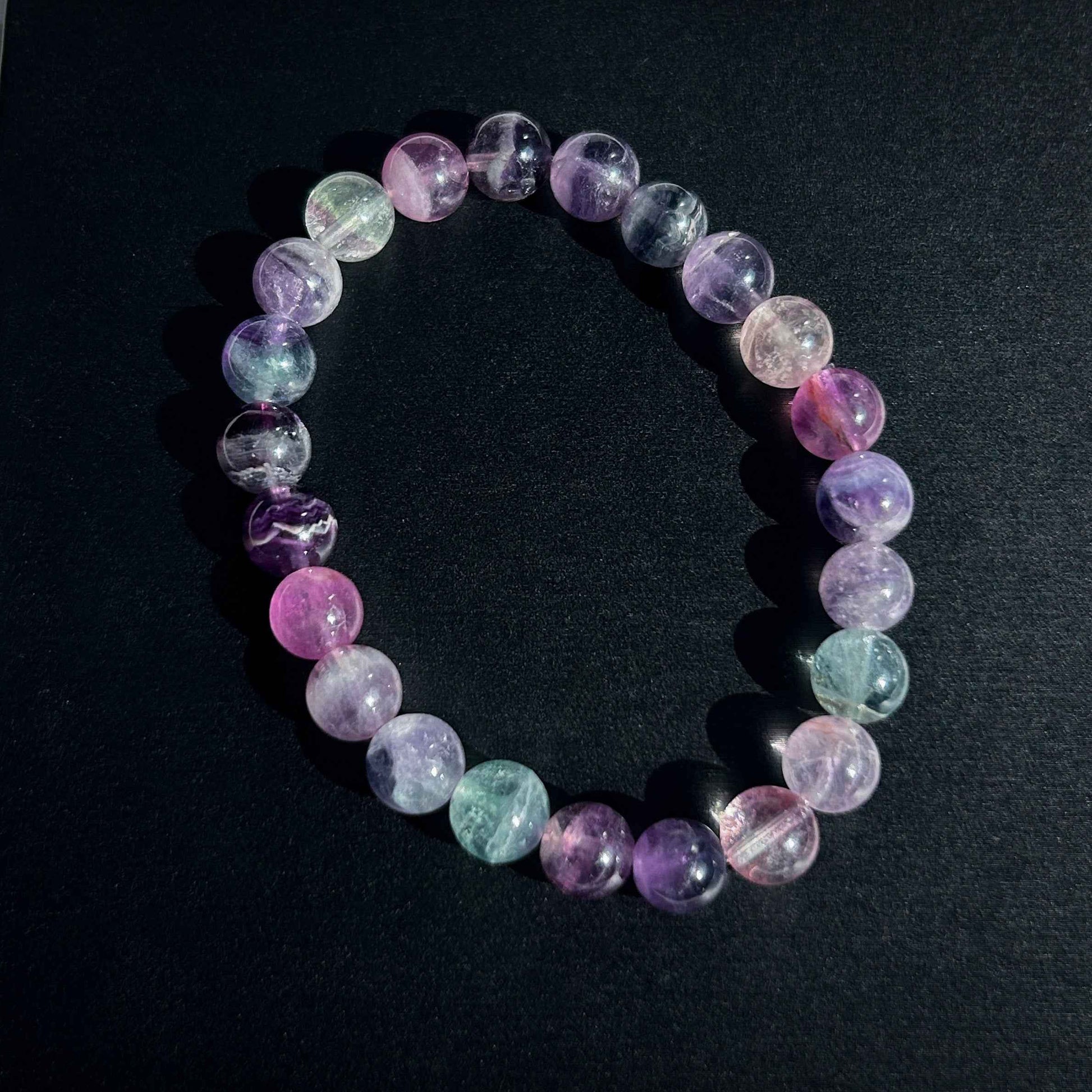 Rainbow Fluorite Bracelet in 8 to 10MM