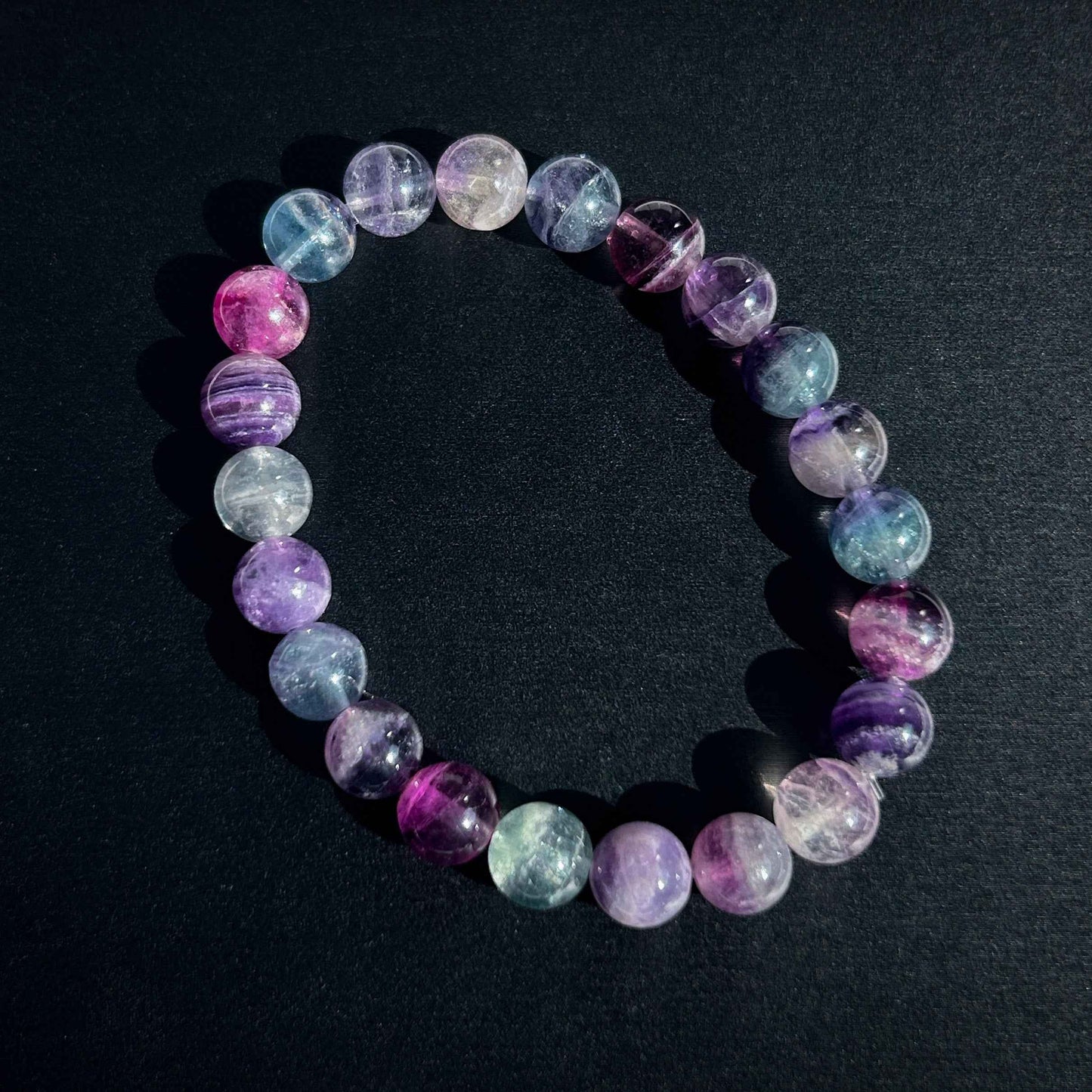 Rainbow Fluorite Bracelet in 8 to 10MM