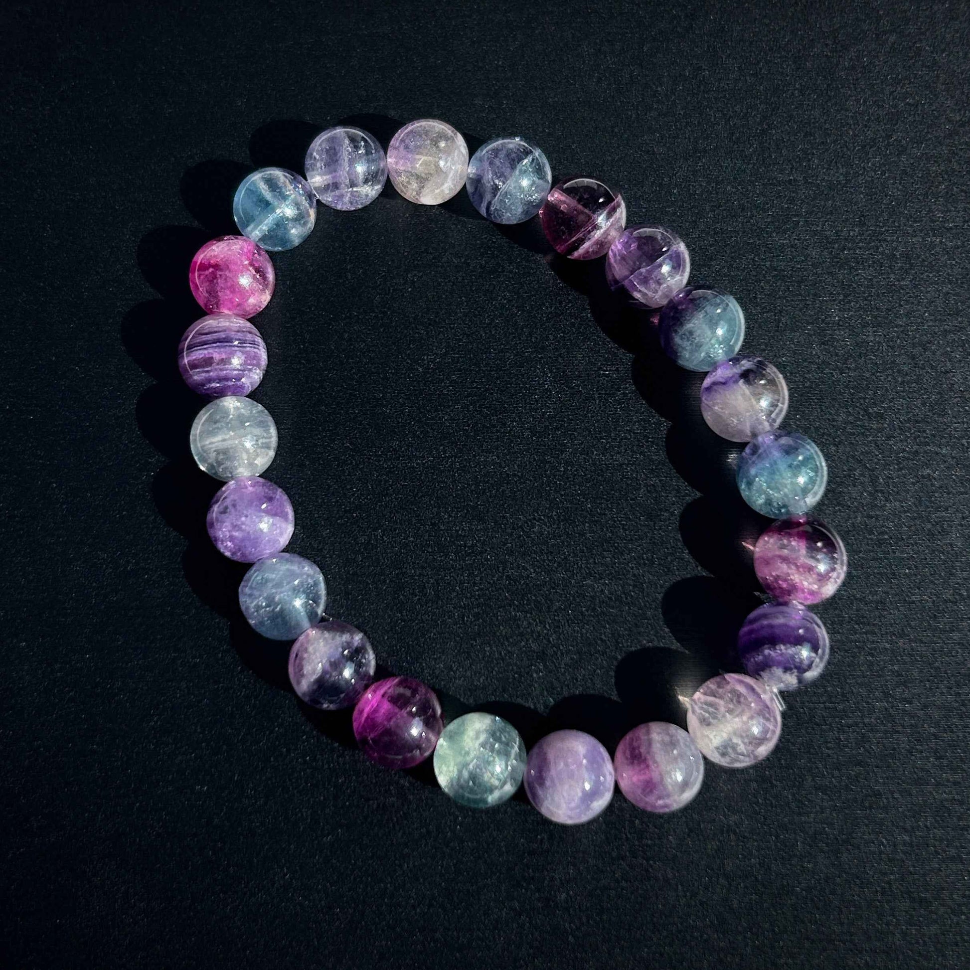 Rainbow Fluorite Bracelet in 8 to 10MM