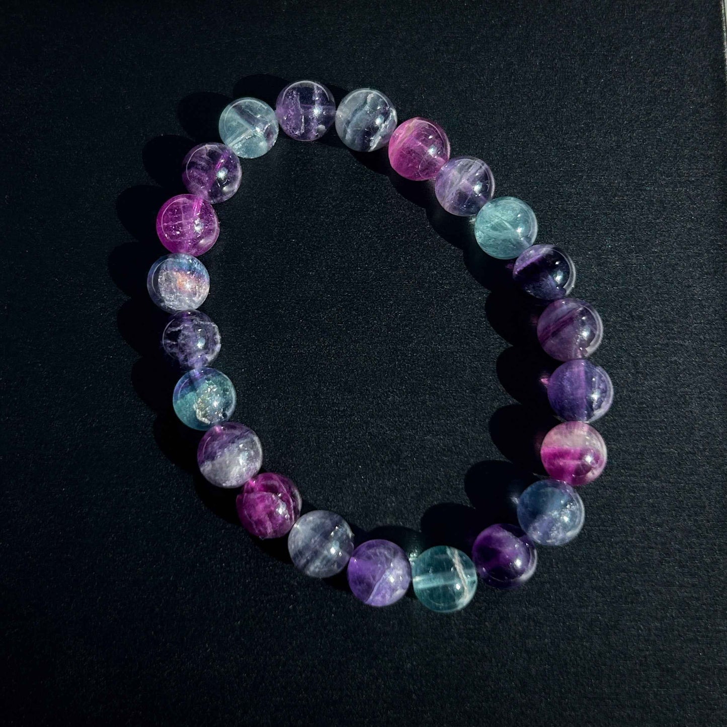 Rainbow Fluorite Bracelet in 8 to 10MM