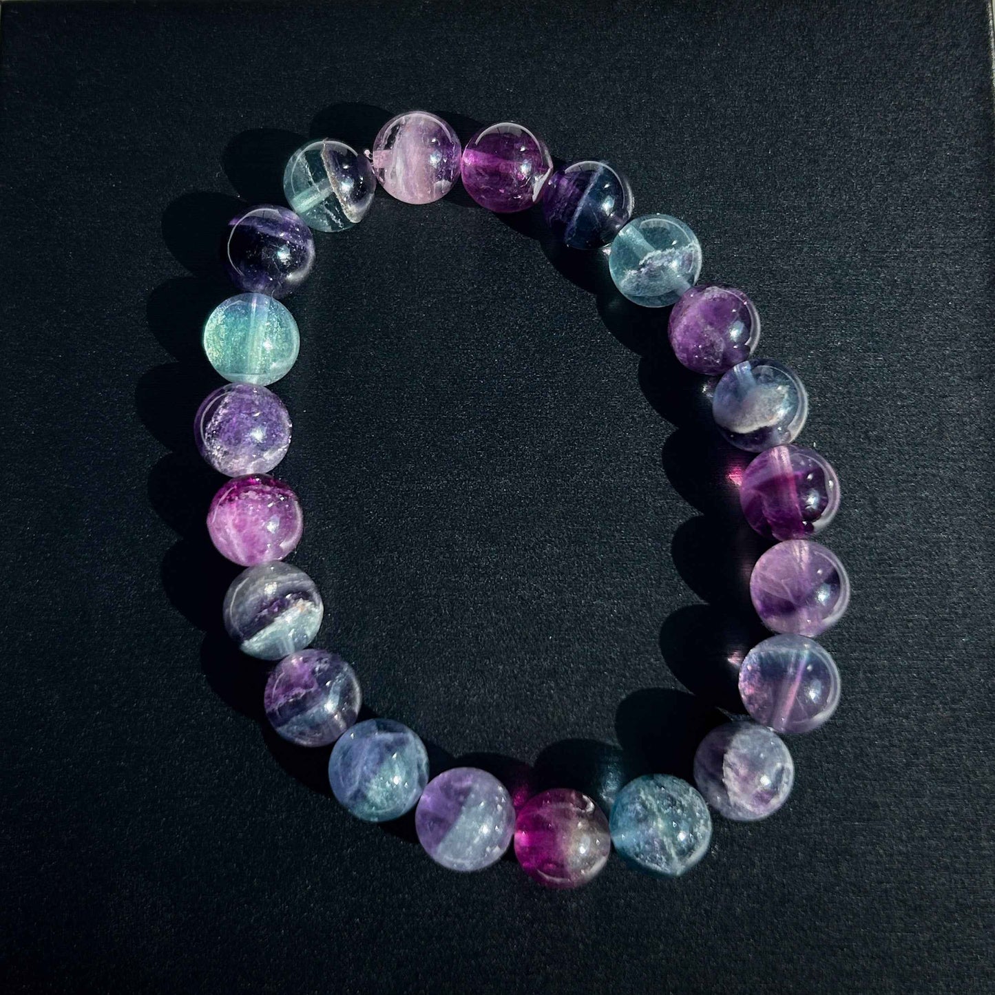 Rainbow Fluorite Bracelet in 8 to 10MM