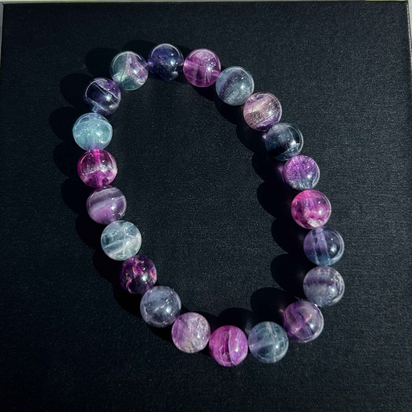 Rainbow Fluorite Bracelet in 8 to 10MM