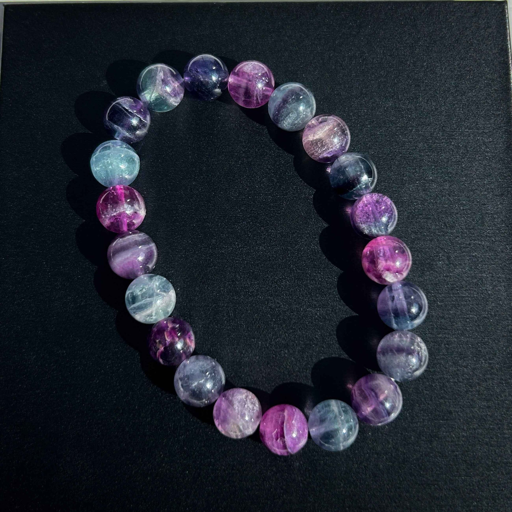 Rainbow Fluorite Bracelet in 8 to 10MM