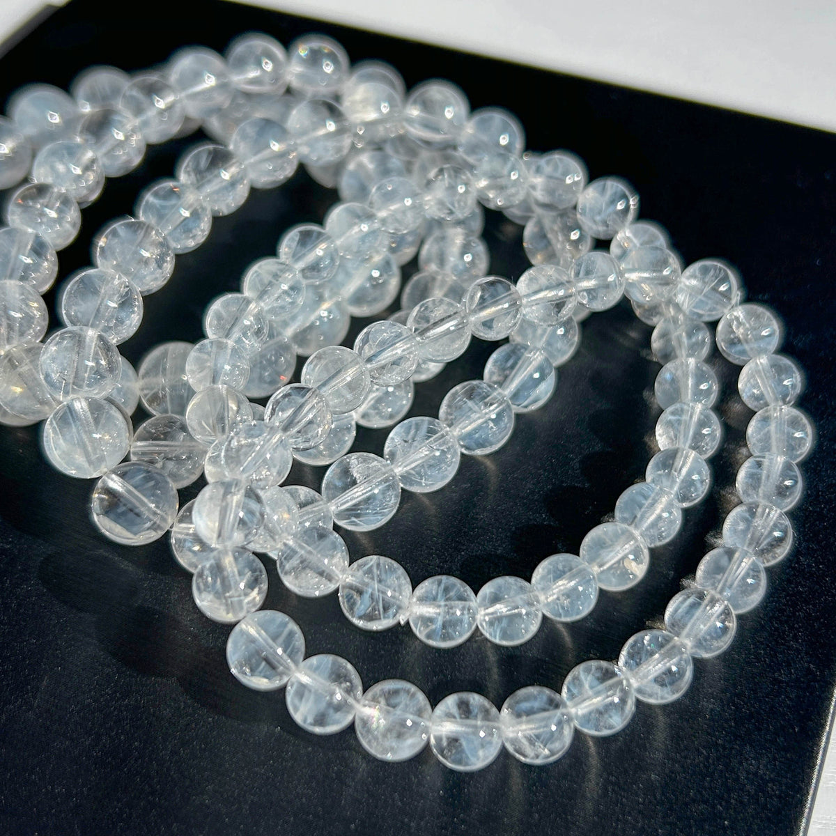 Rare High Quality Blue Needle Quartz Bracelet 7-9MM