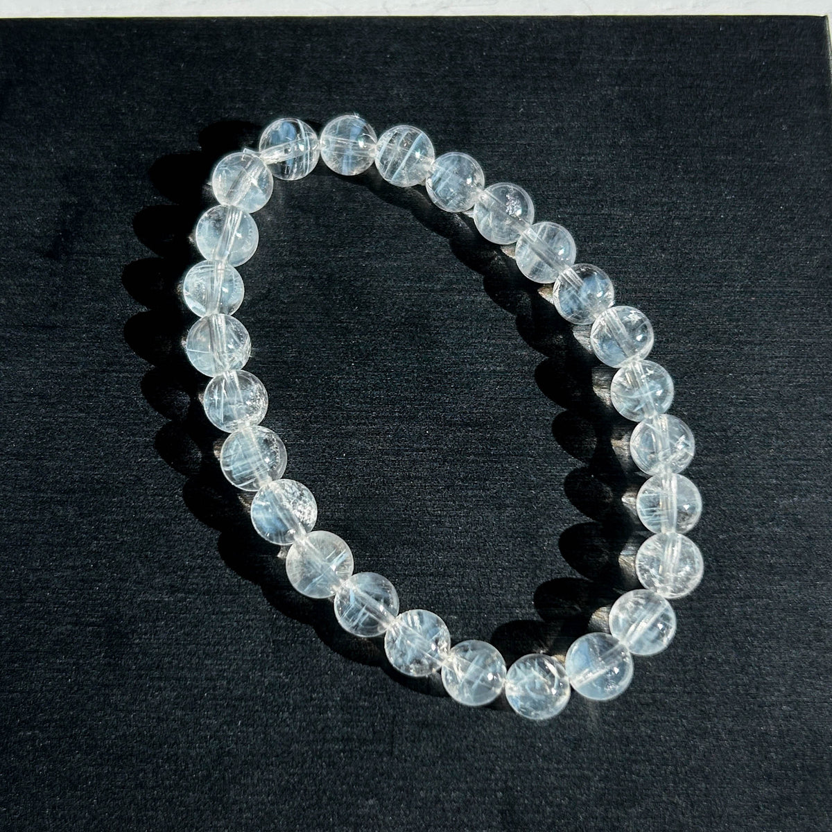 Rare High Quality Blue Needle Quartz Bracelet 7-9MM