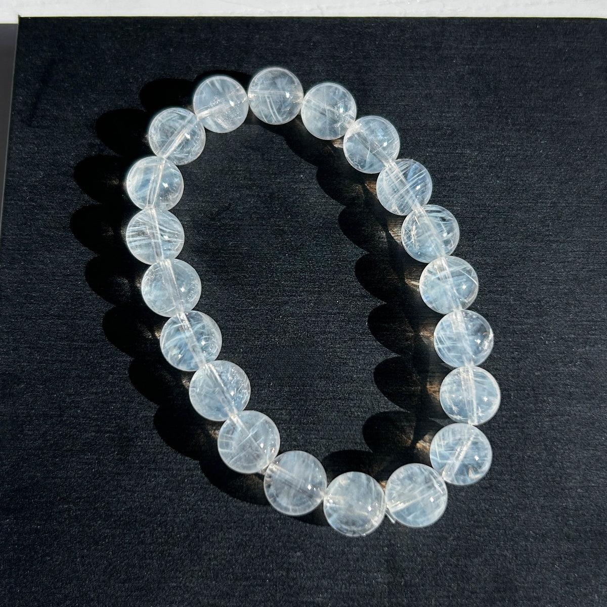 Rare High Quality Blue Needle Quartz Bracelet 7-9MM