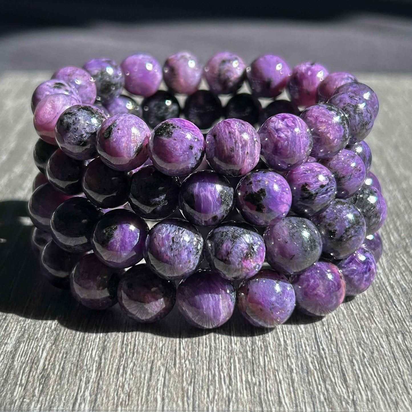 Charoite Large Bracelet in 11 & 12MM