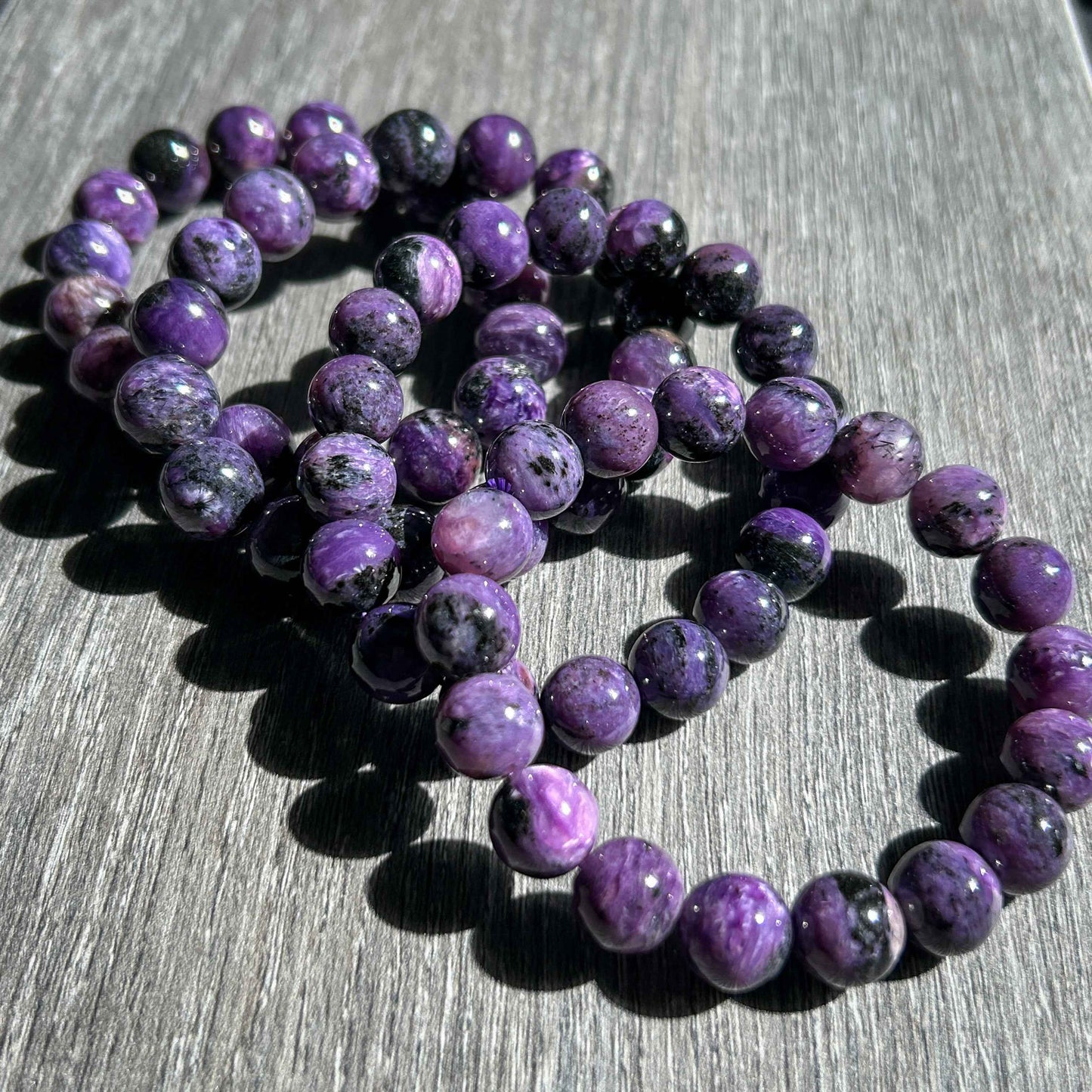 Charoite Large Bracelet in 11 & 12MM