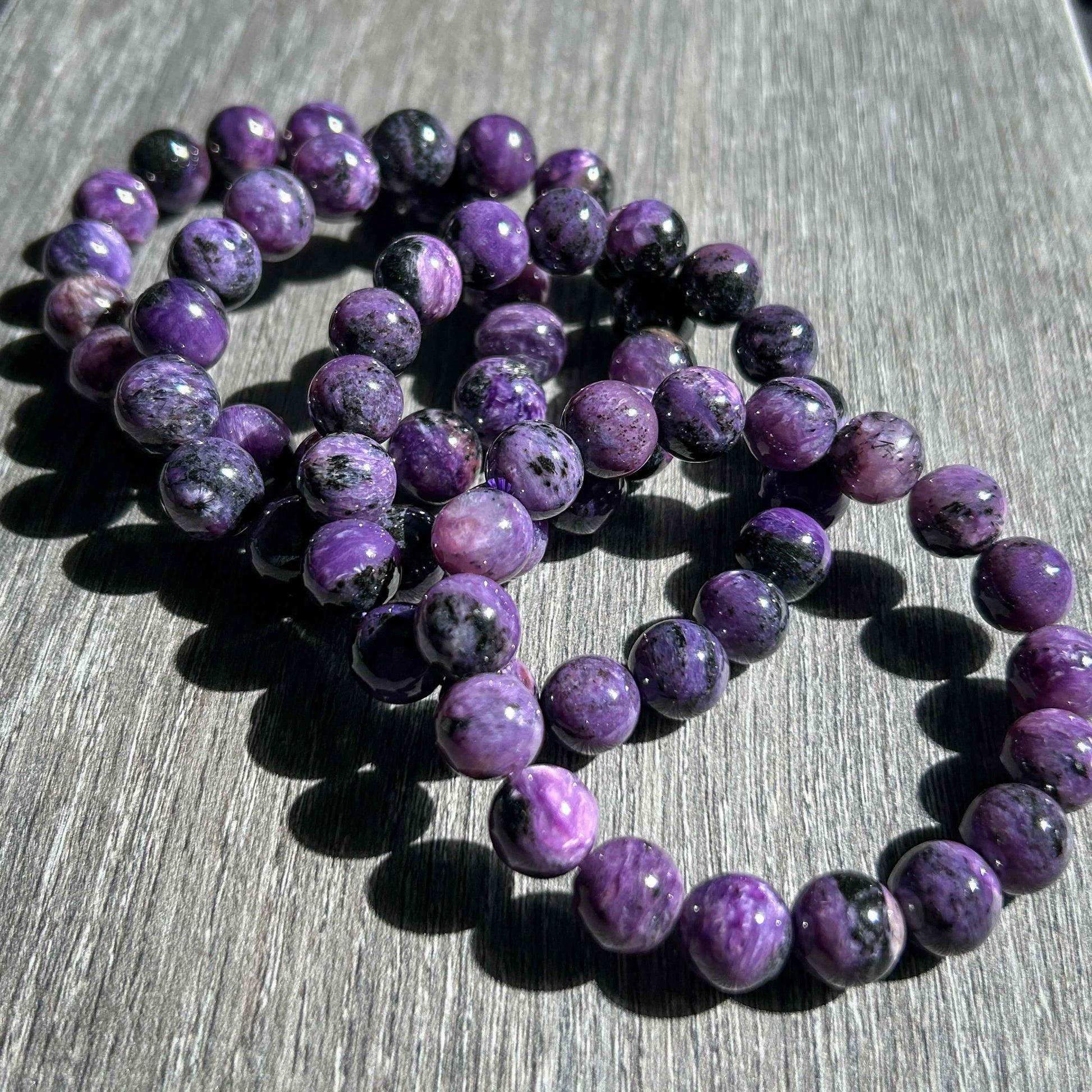 Charoite Large Bracelet in 11 & 12MM
