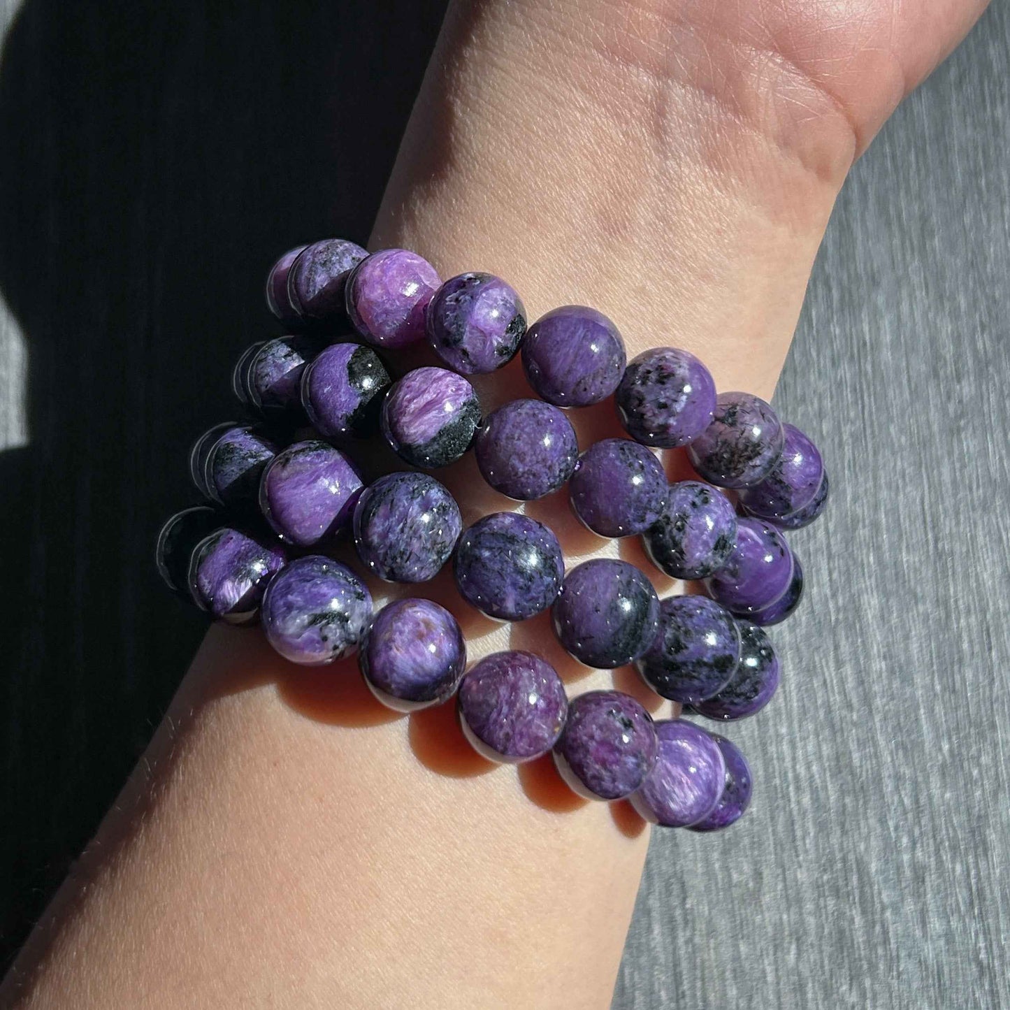 Charoite Large Bracelet in 11 & 12MM