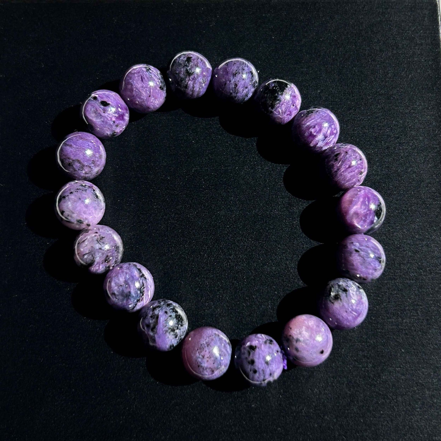 Charoite Large Bracelet in 11 & 12MM