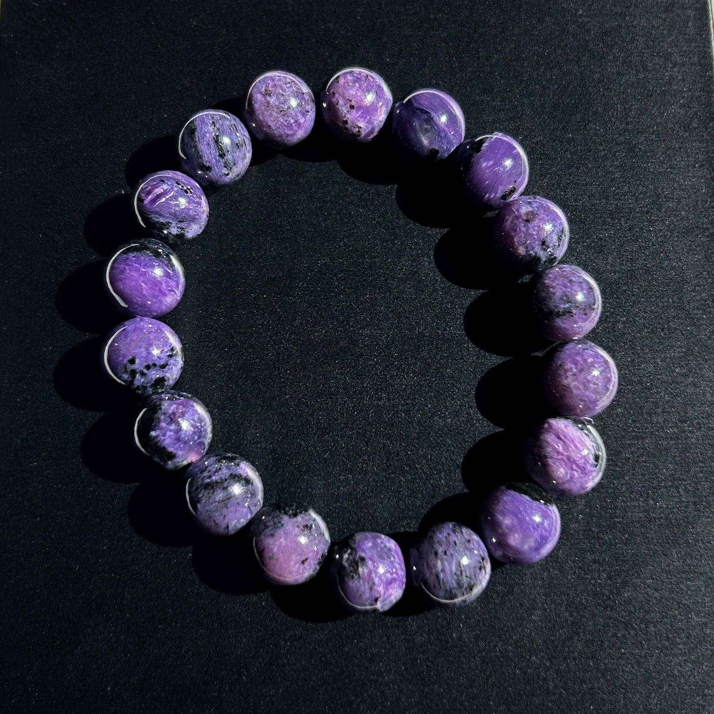 Charoite Large Bracelet in 11 & 12MM