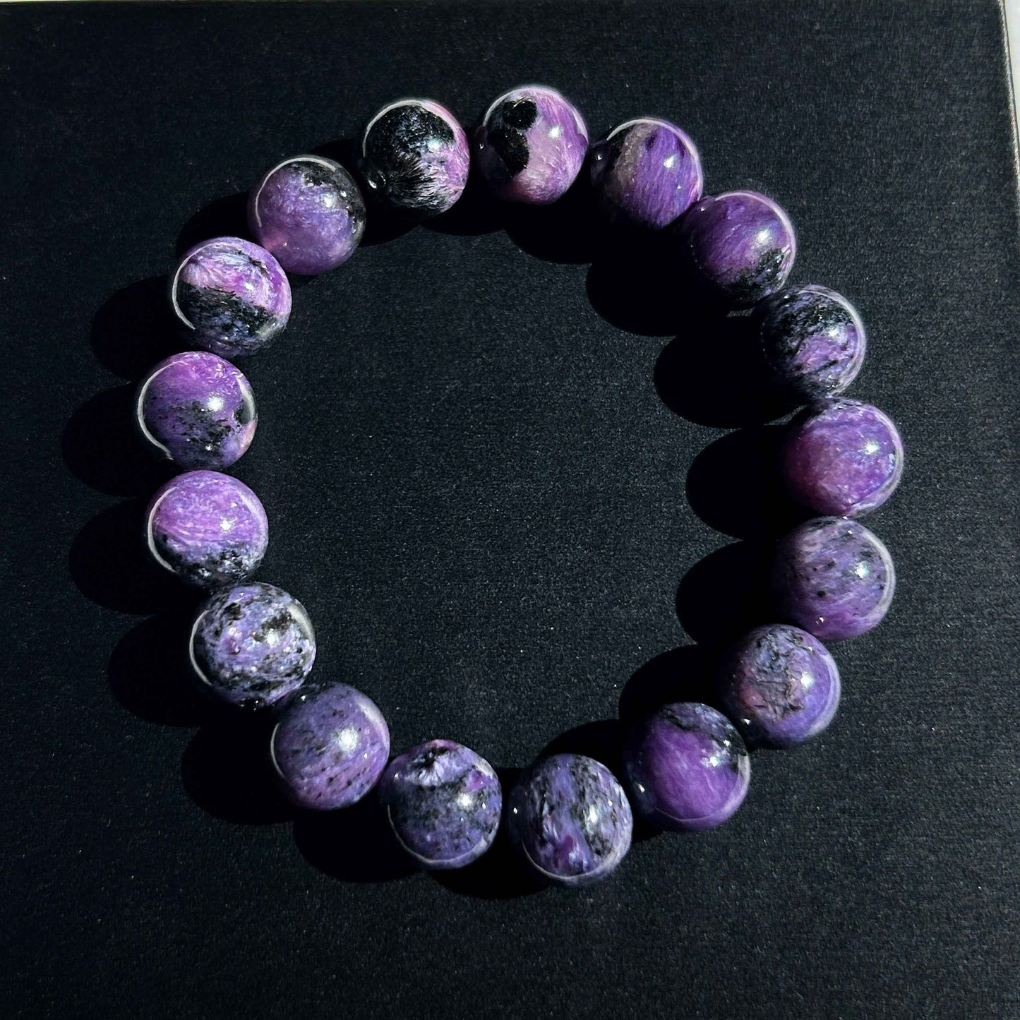 Charoite Large Bracelet in 11 & 12MM