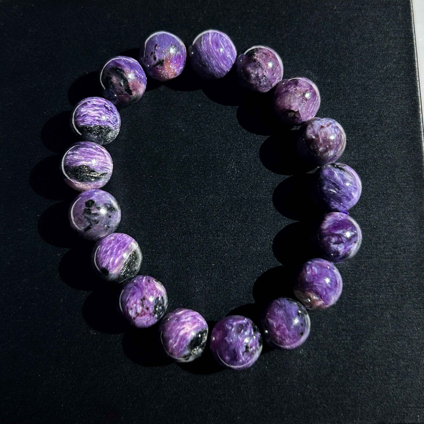 Charoite Large Bracelet in 11 & 12MM