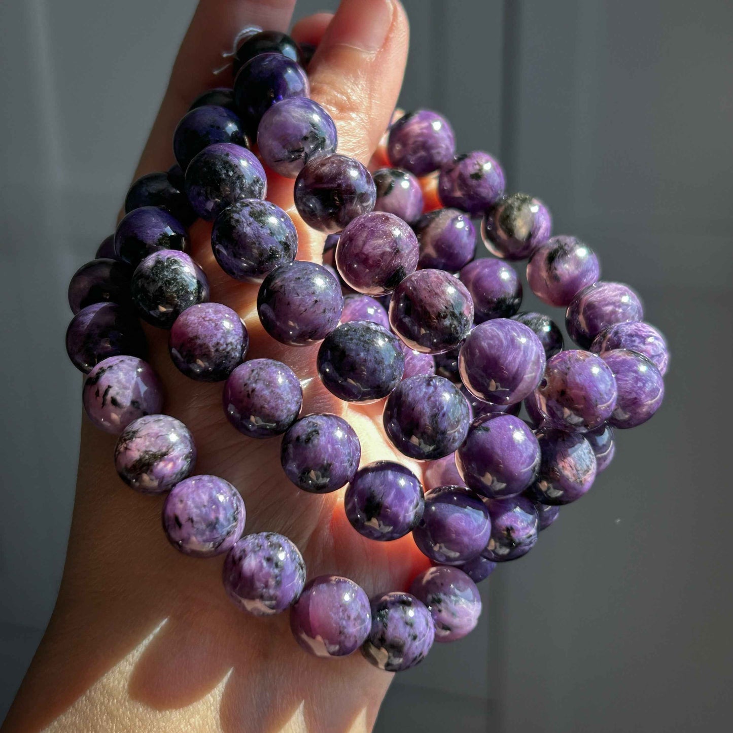 Charoite Large Bracelet in 11 & 12MM