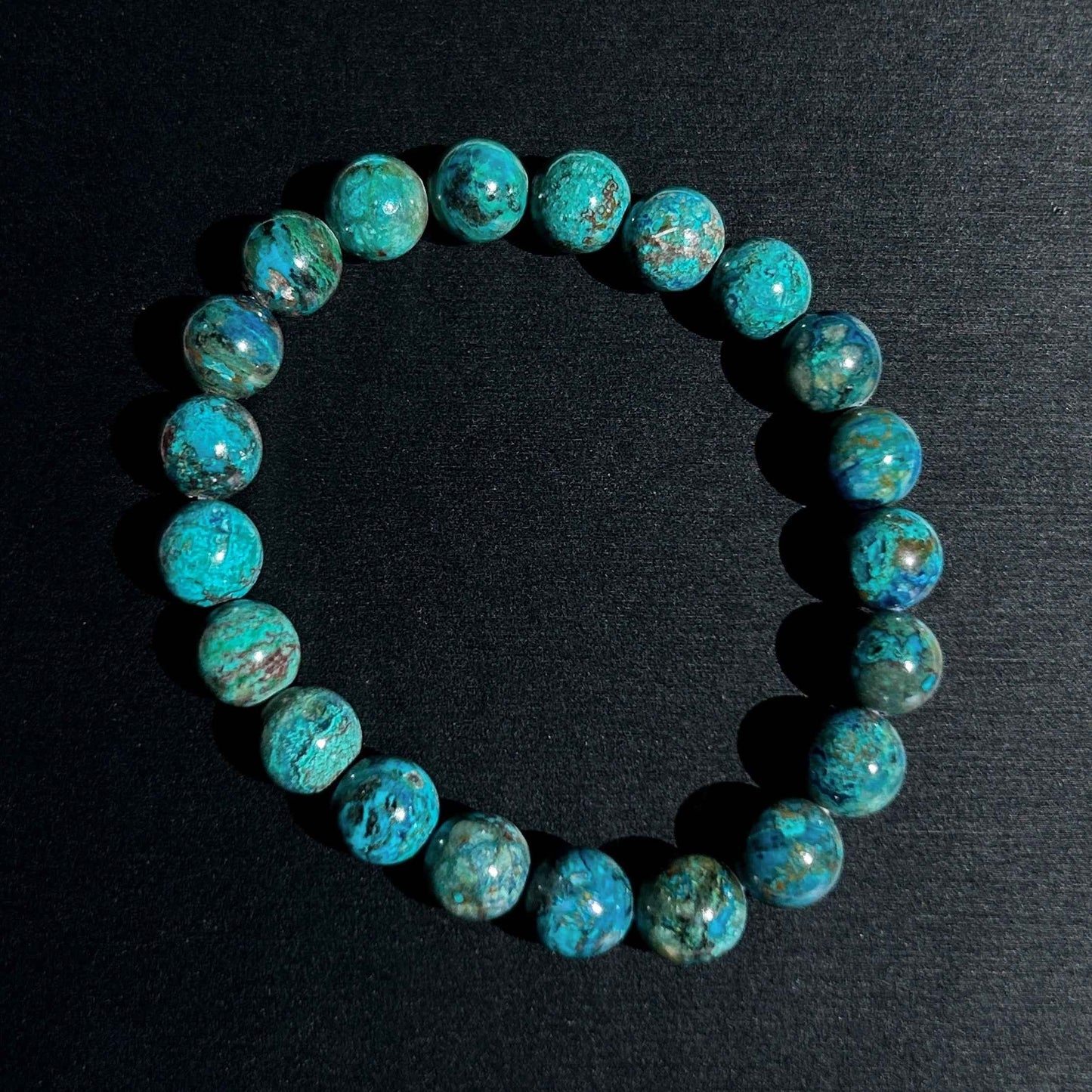 Rare Chrysocolla Bracelet in 9 to 12MM