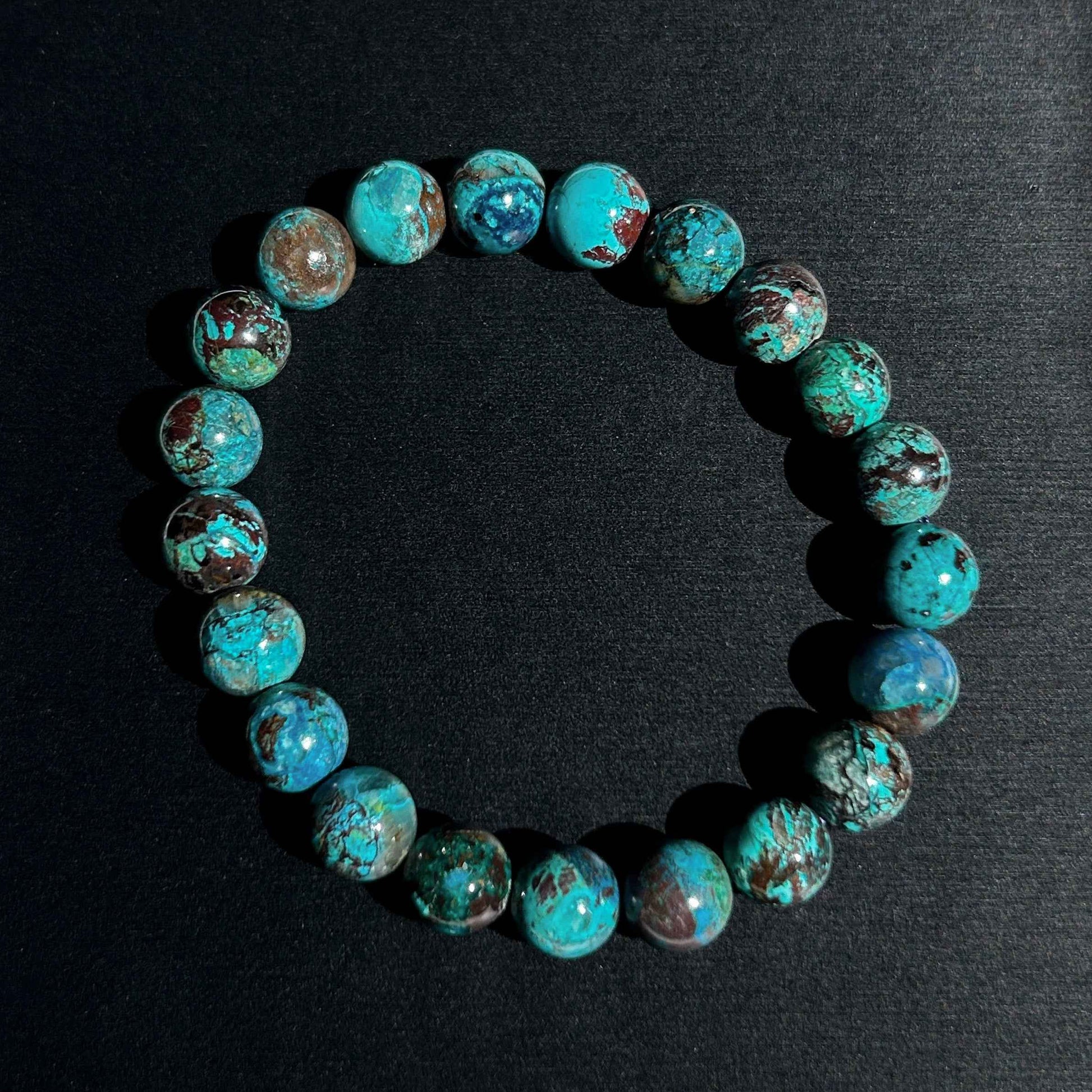 Rare Chrysocolla Bracelet in 9 to 12MM