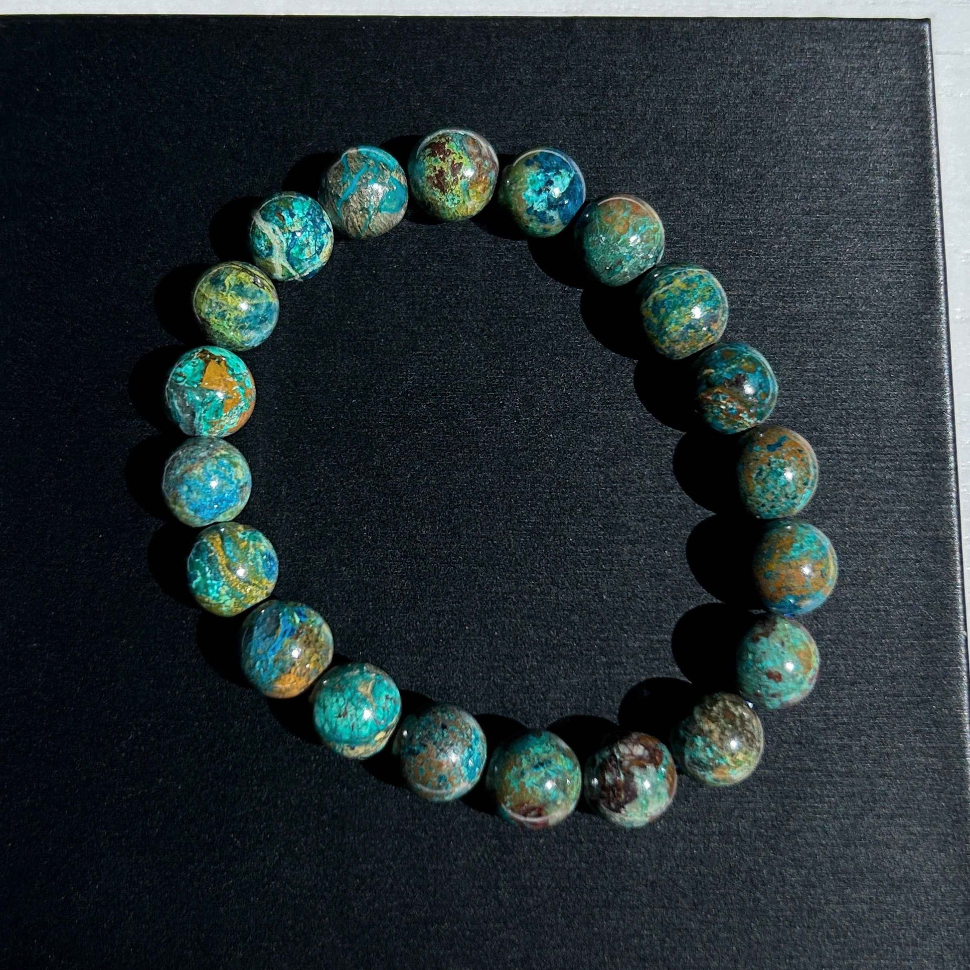 Rare Chrysocolla Bracelet in 9 to 12MM
