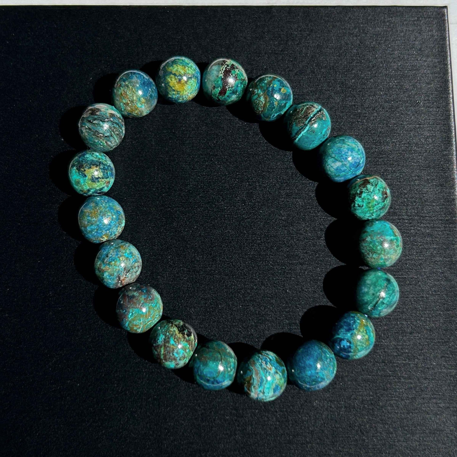 Rare Chrysocolla Bracelet in 9 to 12MM