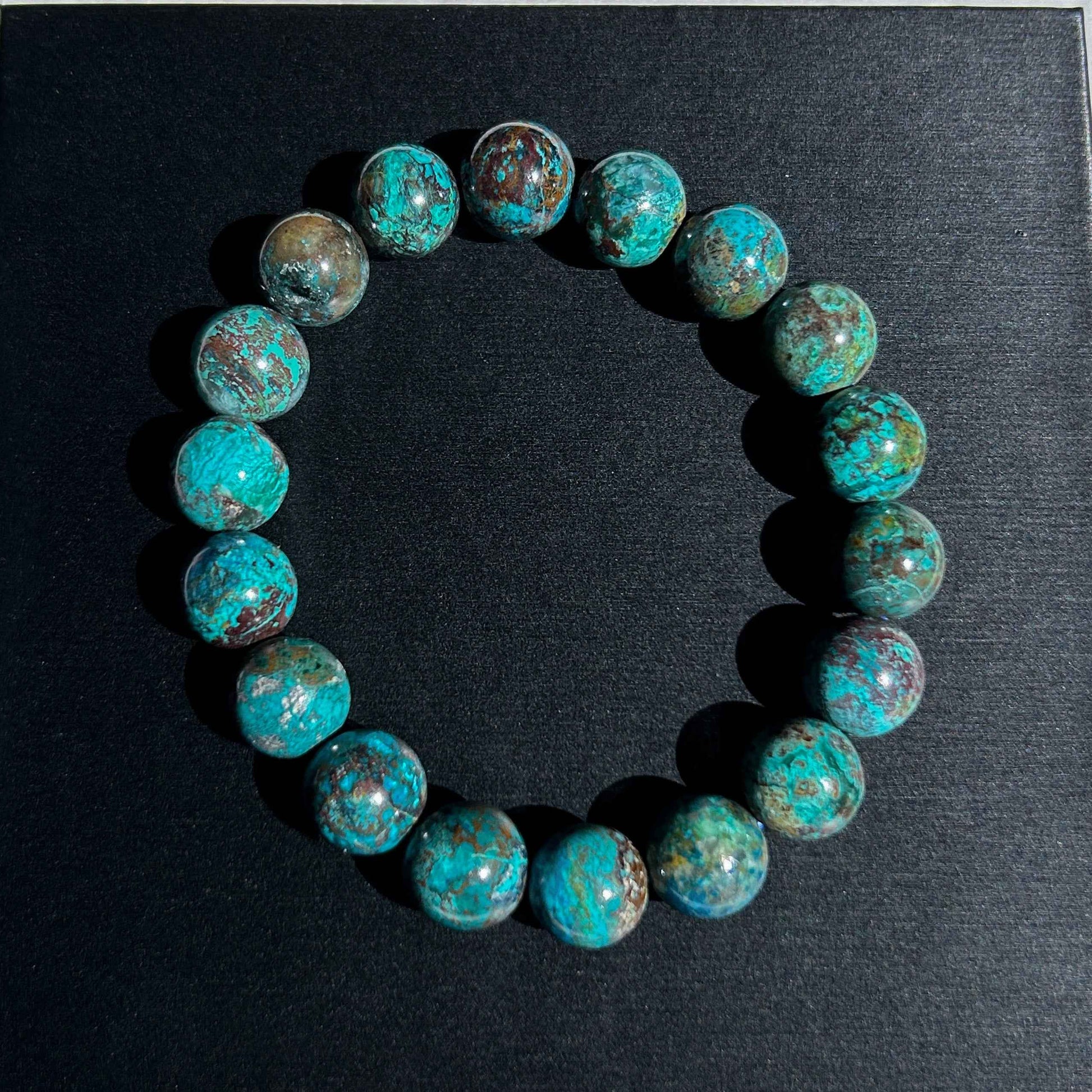 Rare Chrysocolla Bracelet in 9 to 12MM