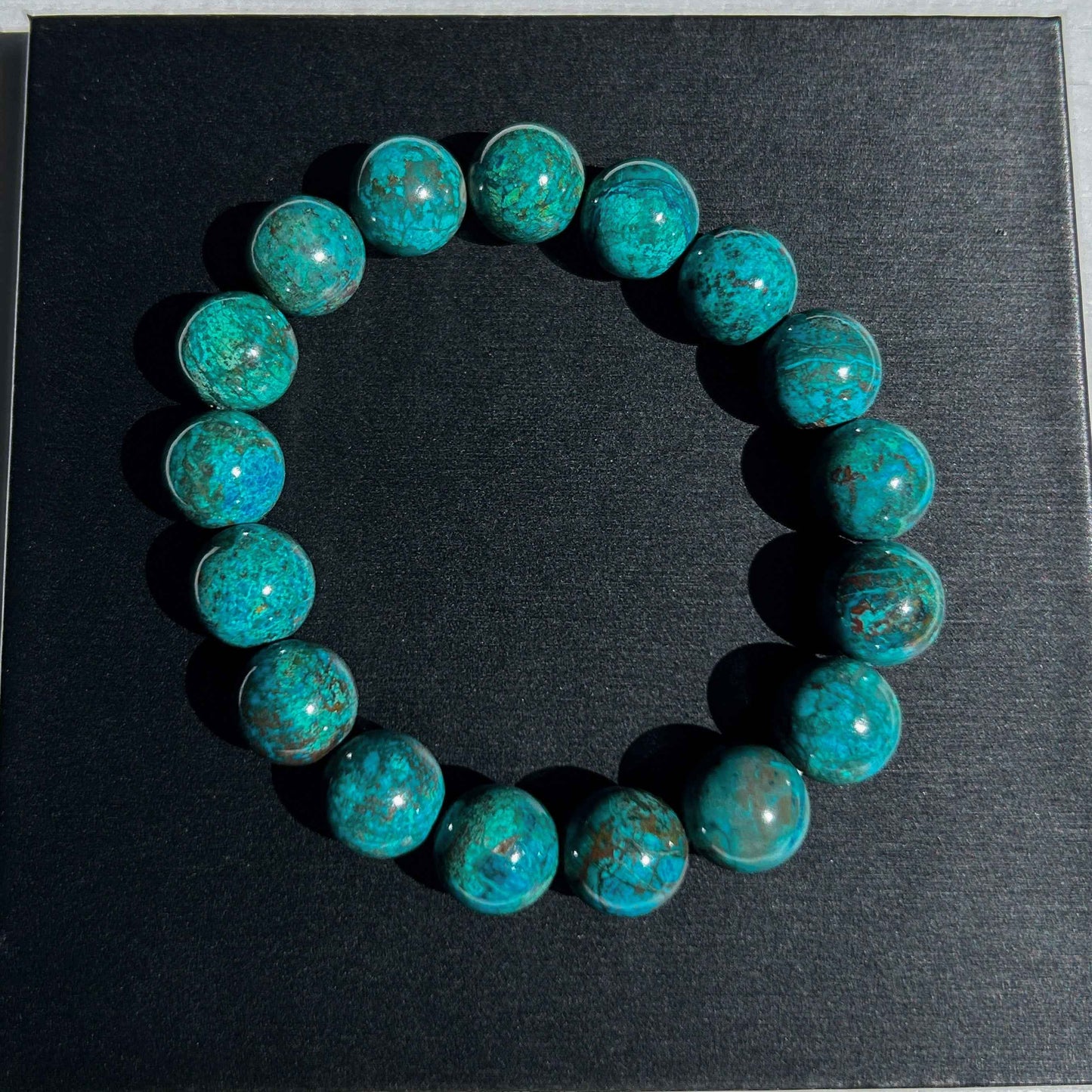 Rare Chrysocolla Bracelet in 9 to 12MM