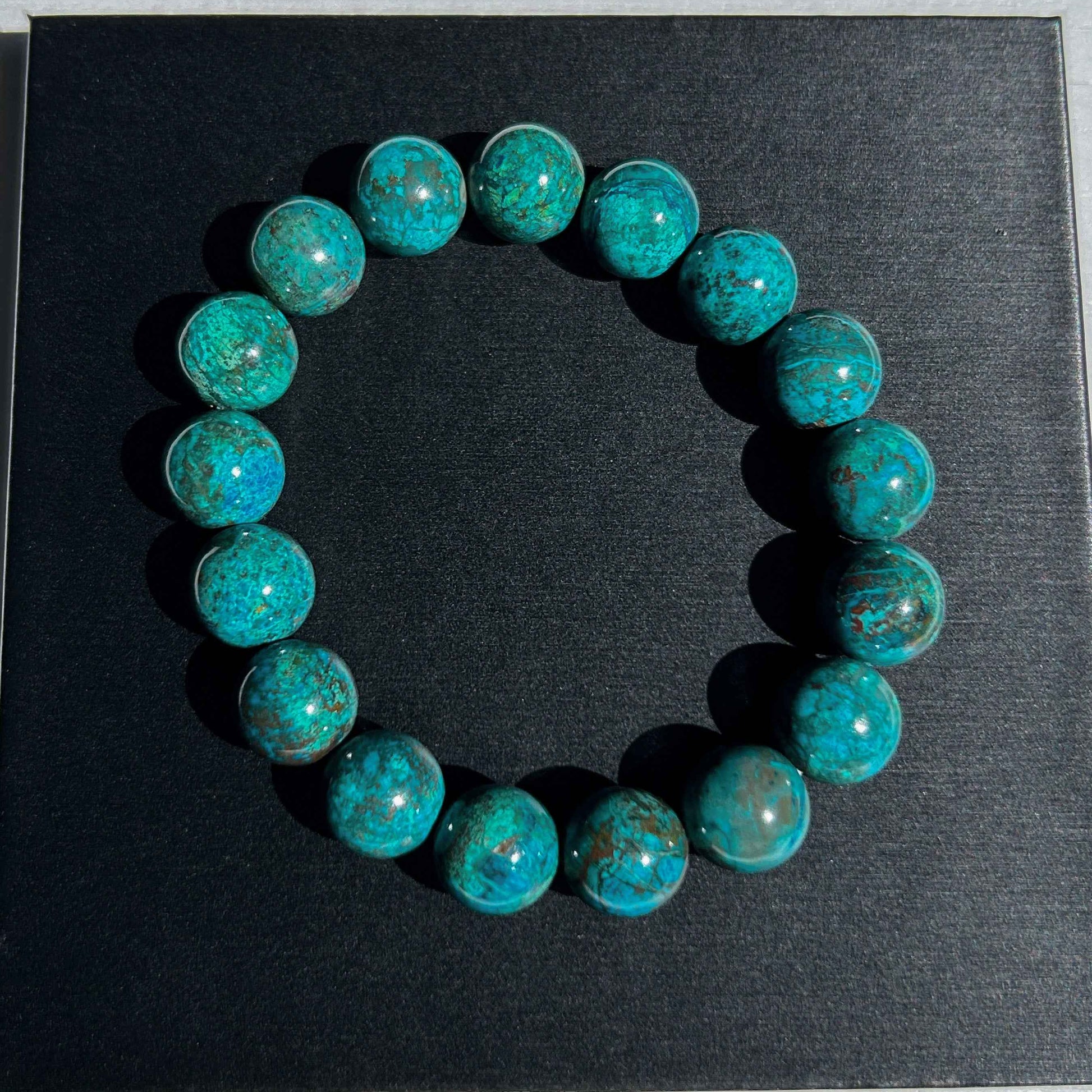 Rare Chrysocolla Bracelet in 9 to 12MM