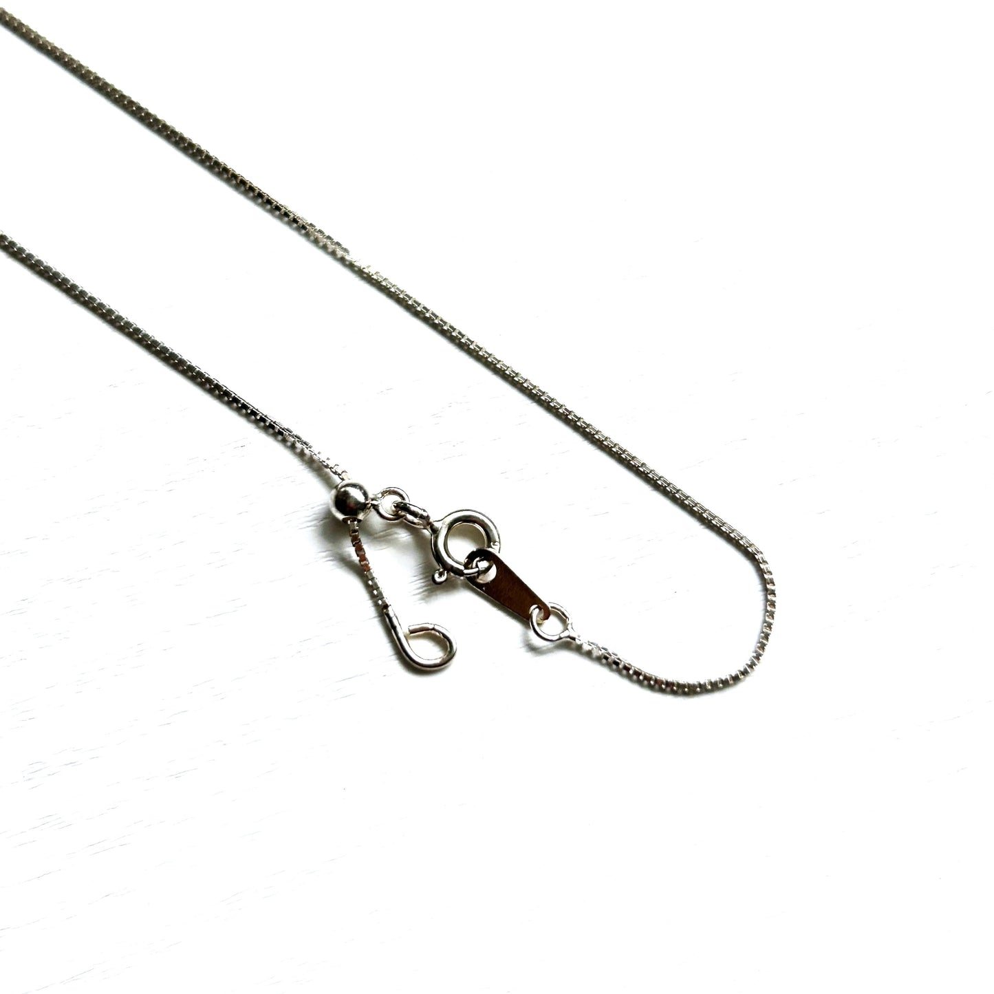 Silver Adjustable Necklace Chain for Pendant | Box Chain Snake Chain Wax Polyester Cord - Crystal Moment