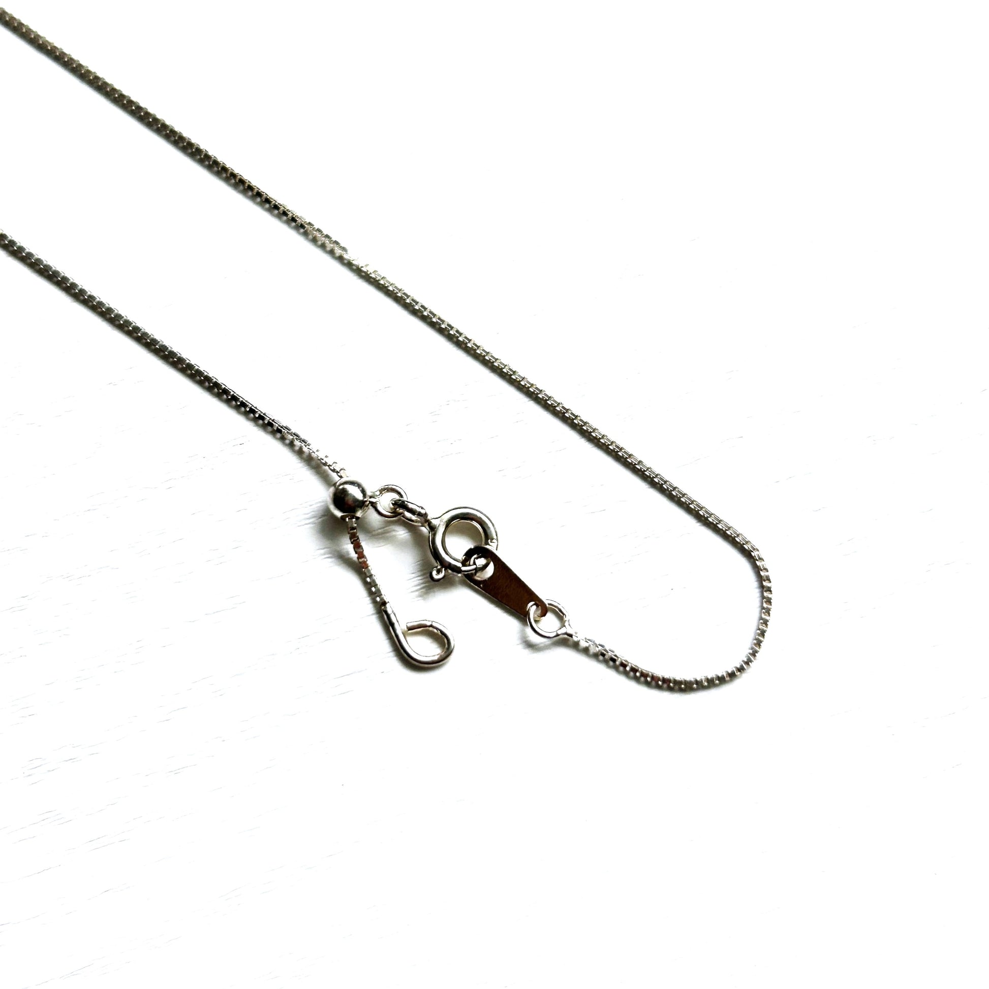 Silver Adjustable Necklace Chain for Pendant | Box Chain Snake Chain Wax Polyester Cord - Crystal Moment