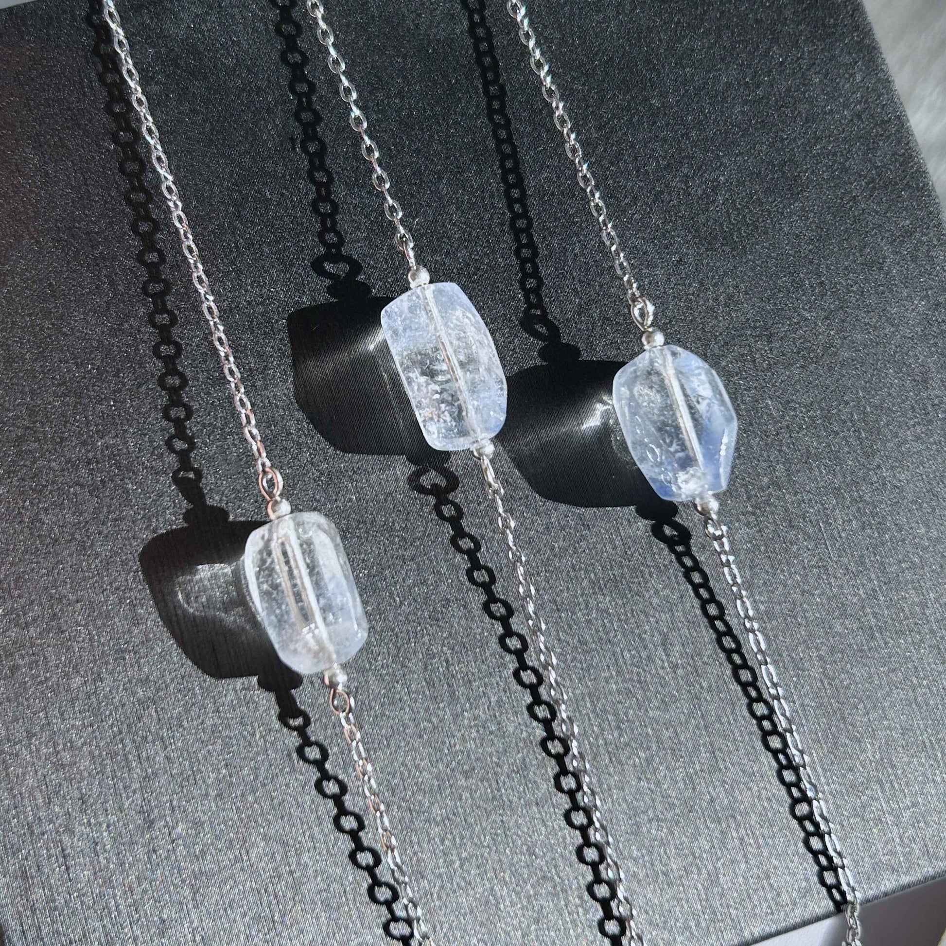 Rare Faceted Dumortierite Adjustable Silver Bracelet