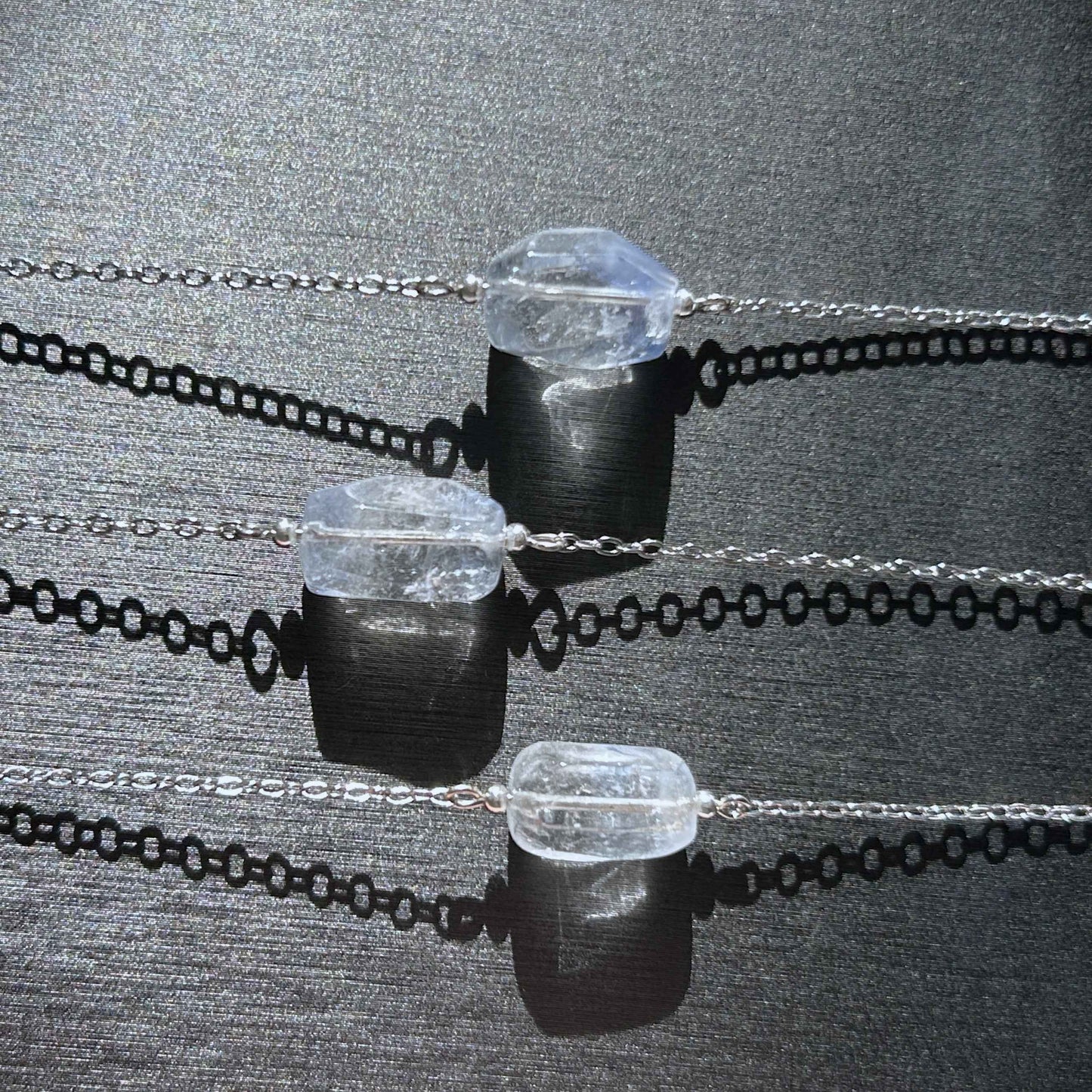 Rare Faceted Dumortierite Adjustable Silver Bracelet