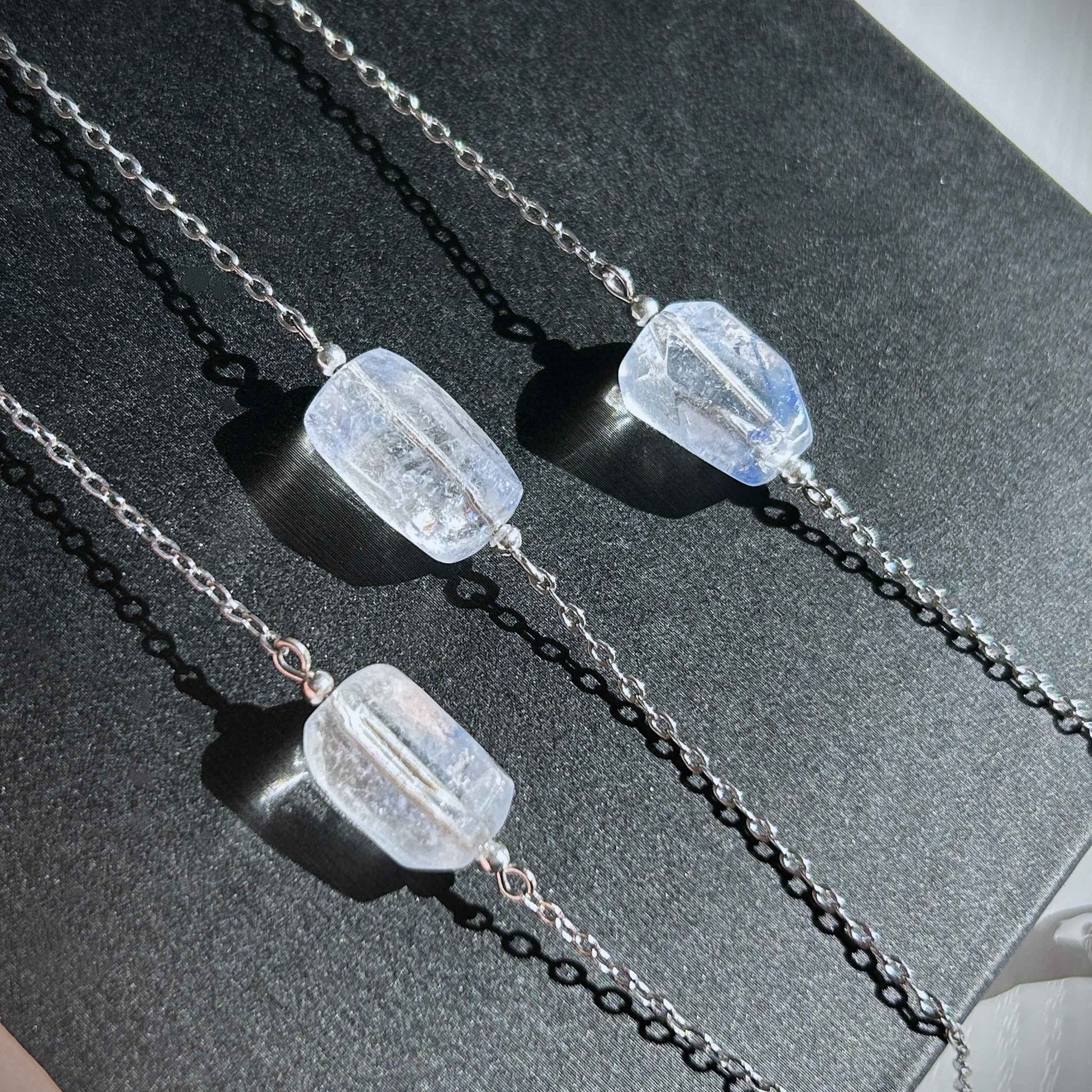 Rare Faceted Dumortierite Adjustable Silver Bracelet