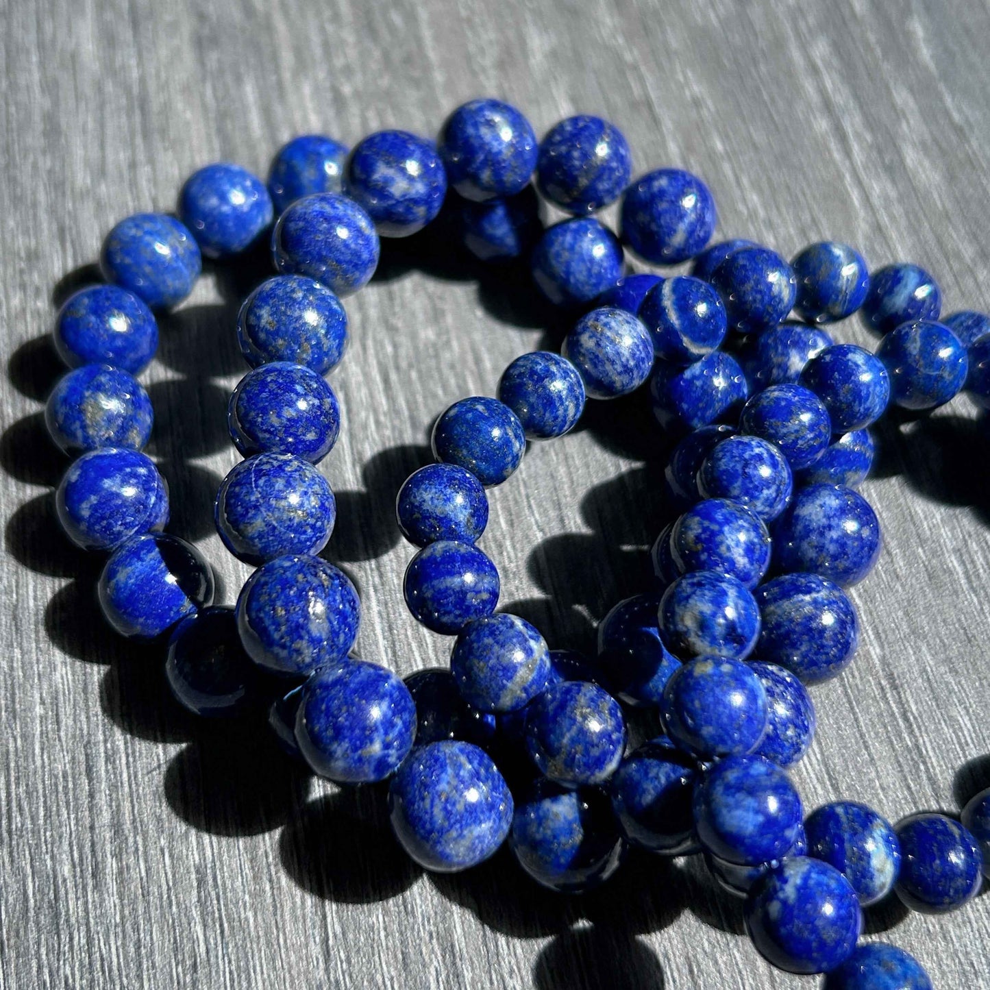 Natural Lapis Lazuli Lazurite Bracelet in 8 to 10MM
