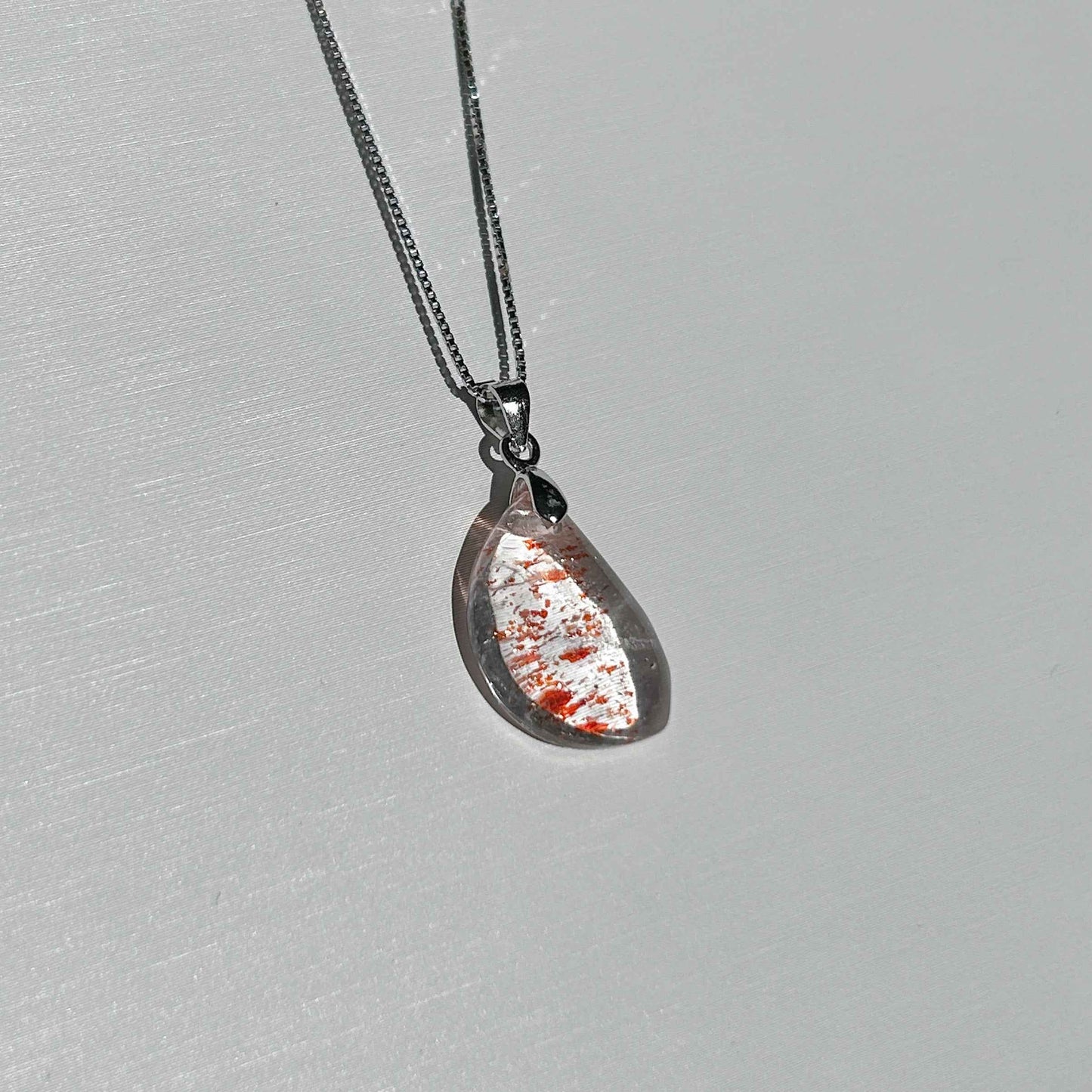 Rare Lepidocrocite Super 7 925 Sterling Silver Pendant (chain excluded)